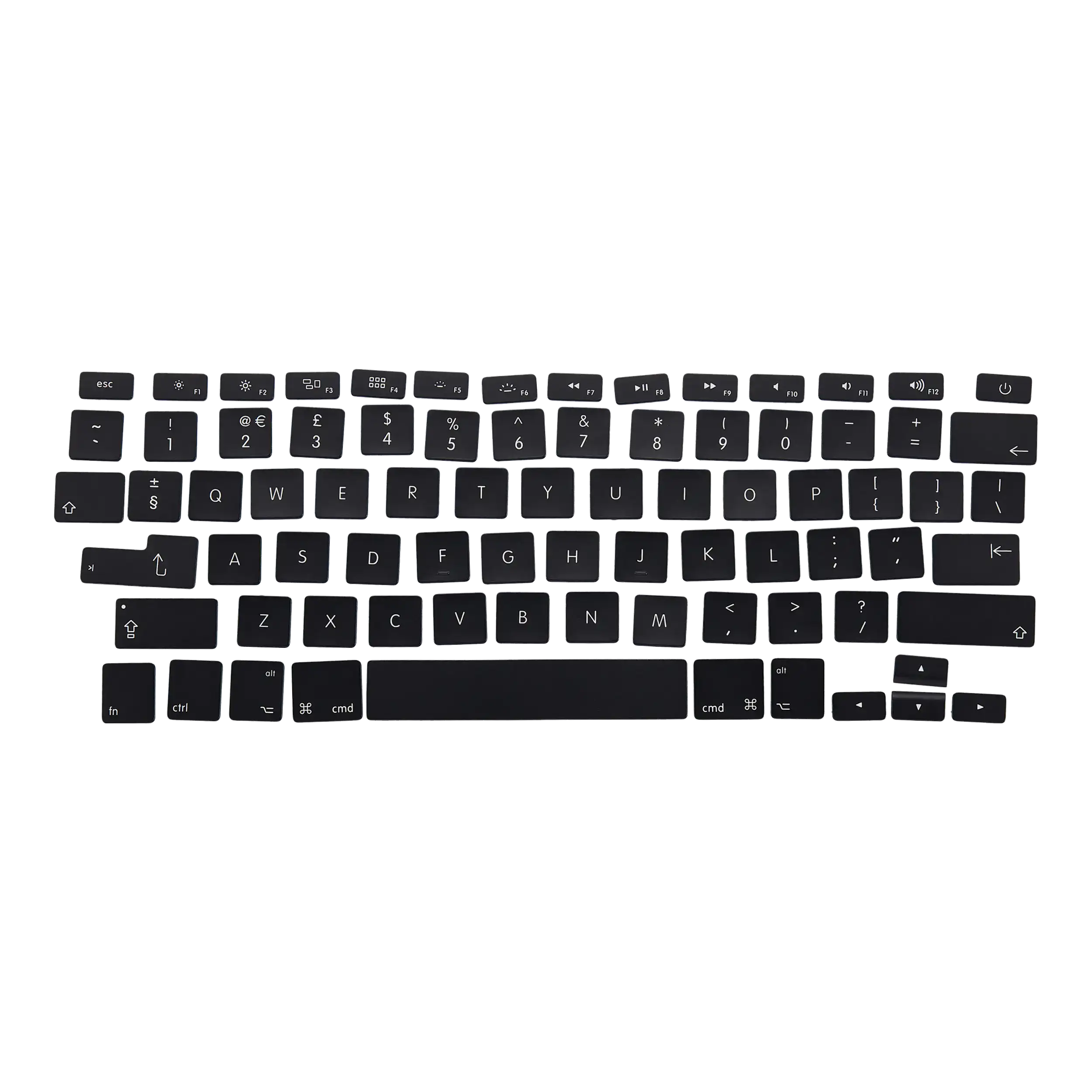 Keyboard Key Cap for MacBook Air 13" / Pro 13" / 15" A1466 / A1425 / A1502 / A1398 (2012-2015) (UK)