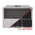 Topcase mit Akku & Tastatur für MacBook Pro 13" A2159 Space Grau B/C