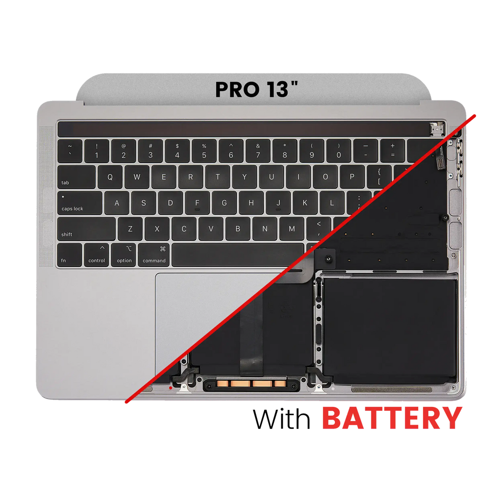 Topcase with Battery and Keyboard for MacBook Pro 13" A2159 (2019) (US English) (Quality B/C) (Space Gray)