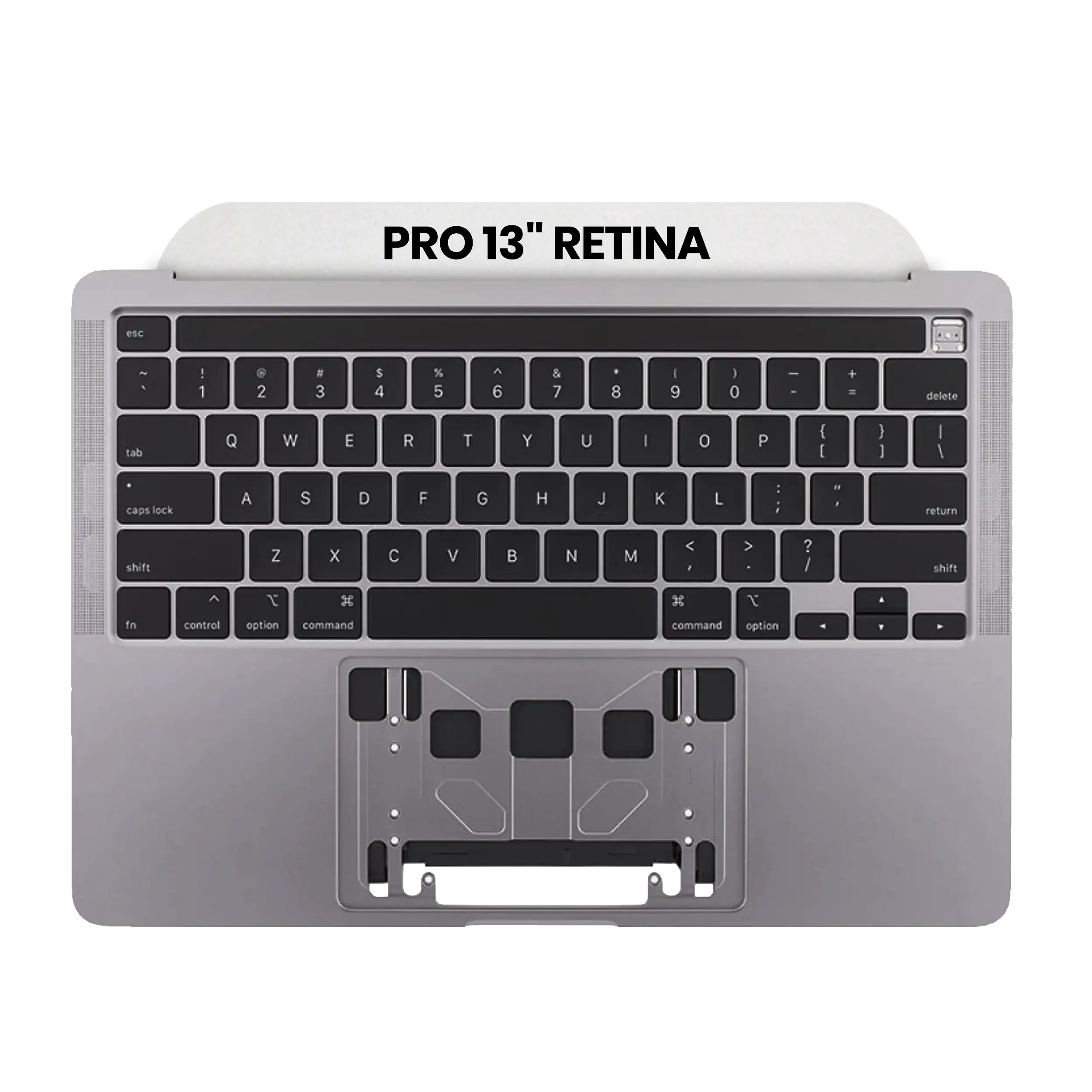 Top Case with Battery and Keyboard for MacBook Pro 13" A2289 (2020) (US Keyboard) (Used OEM Part, Grade B/C) (Space Gray)