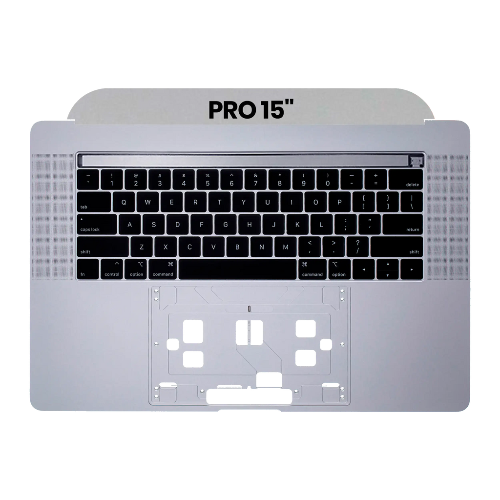 Top Case mit Tastatur MacBook Pro 15 A1990 US Silber OEM Neuwertig