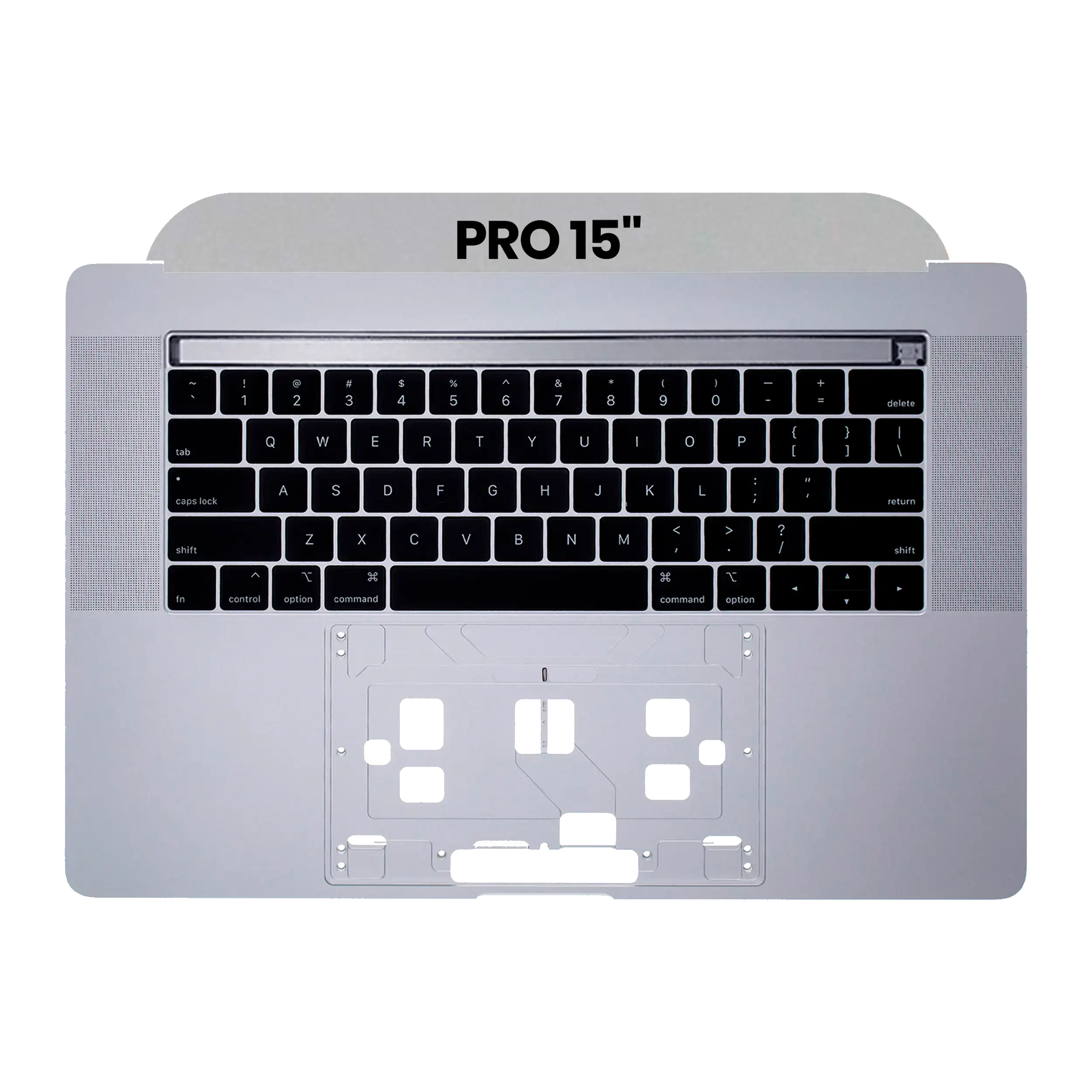Top Case mit Tastatur MacBook Pro 15 A1990 US Silber OEM Neuwertig