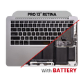 Topcase with Battery and Keyboard for MacBook Pro 13" A1502 (2013-2014) (US Keyboard) (Space Gray)