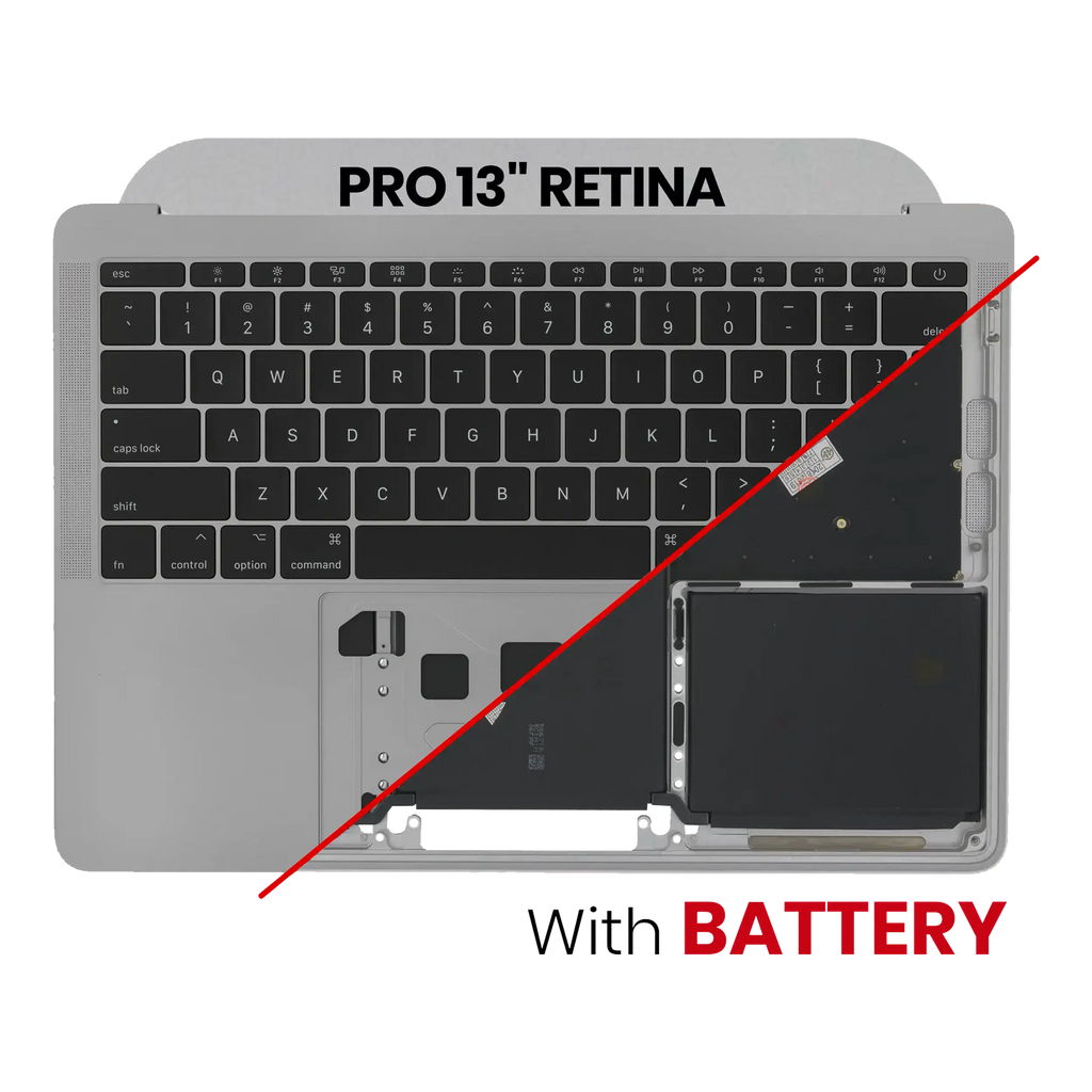 Topcase mit Akku Tastatur MacBook Pro 13 A1708 Space Grau US OEM