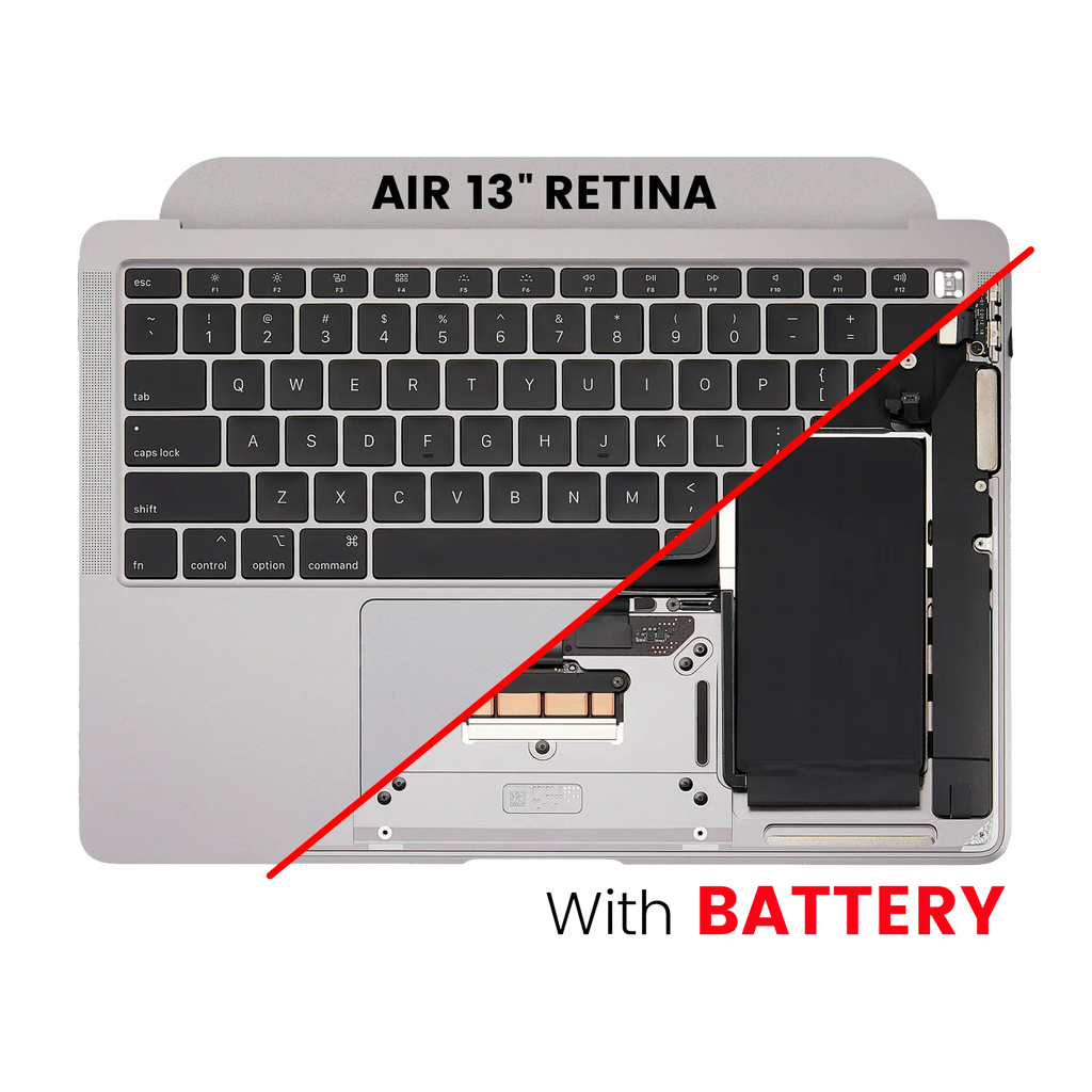Top Case with Battery and Keyboard for MacBook Air 13" A2179 (2020) (US Keyboard) (Used OEM Pull, Quality B/C) (Silver)