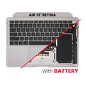 Topcase mit Akku & Tastatur für iPad Pro 12.9" 6. Gen Silber OEM B/C