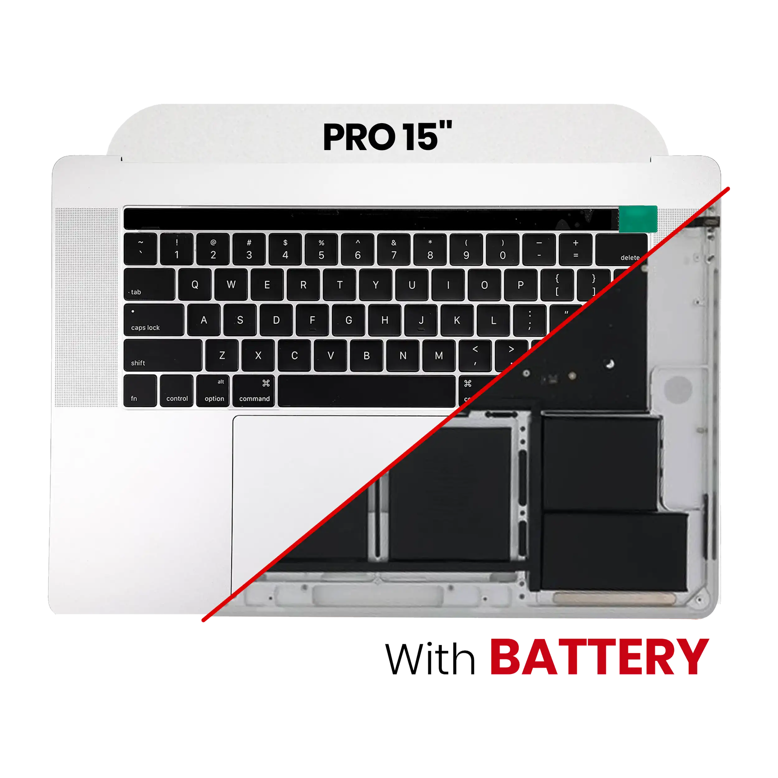 Top Case with Battery and Keyboard for MacBook Pro 14" A2442 (2021) Pro / Max / Pro 14" A2779 (2023) (Original OEM) (US Keyboard) (Space Gray)