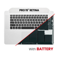 Topcase mit Akku und Tastatur für MacBook Pro 15" A1398 (2015) (US-Tastatur)