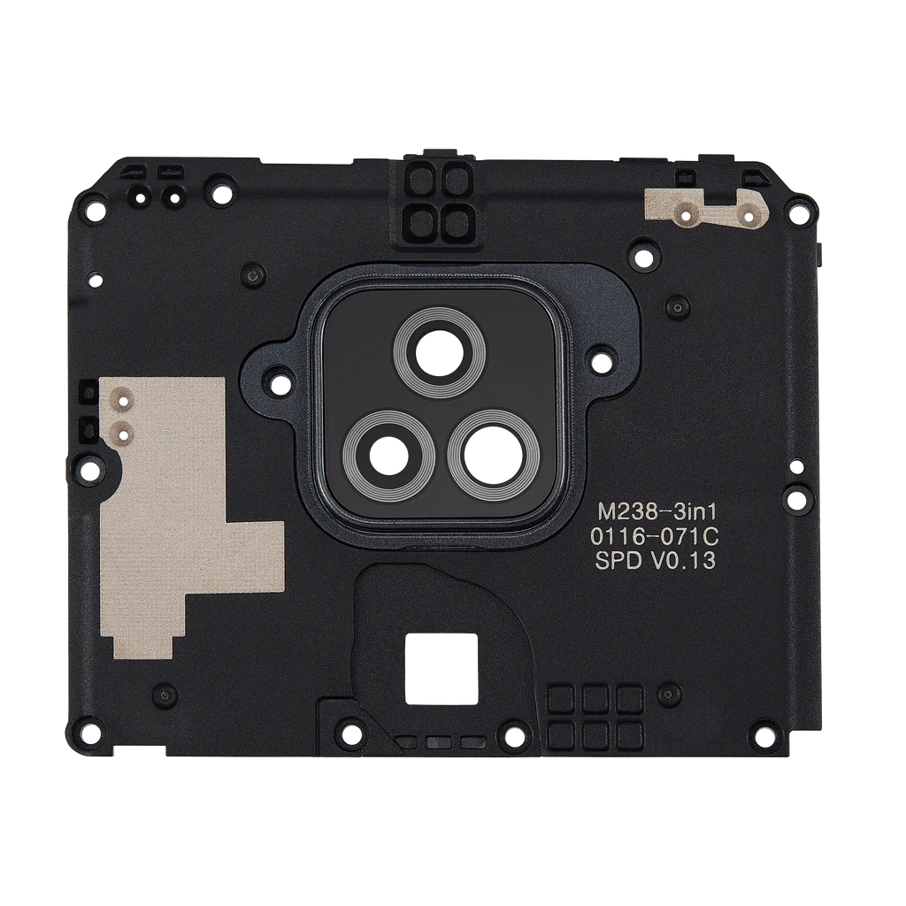 Rear Camera Lens with Holder for Motorola Moto G Play (XT2093 / 2021) Original Flash Gray