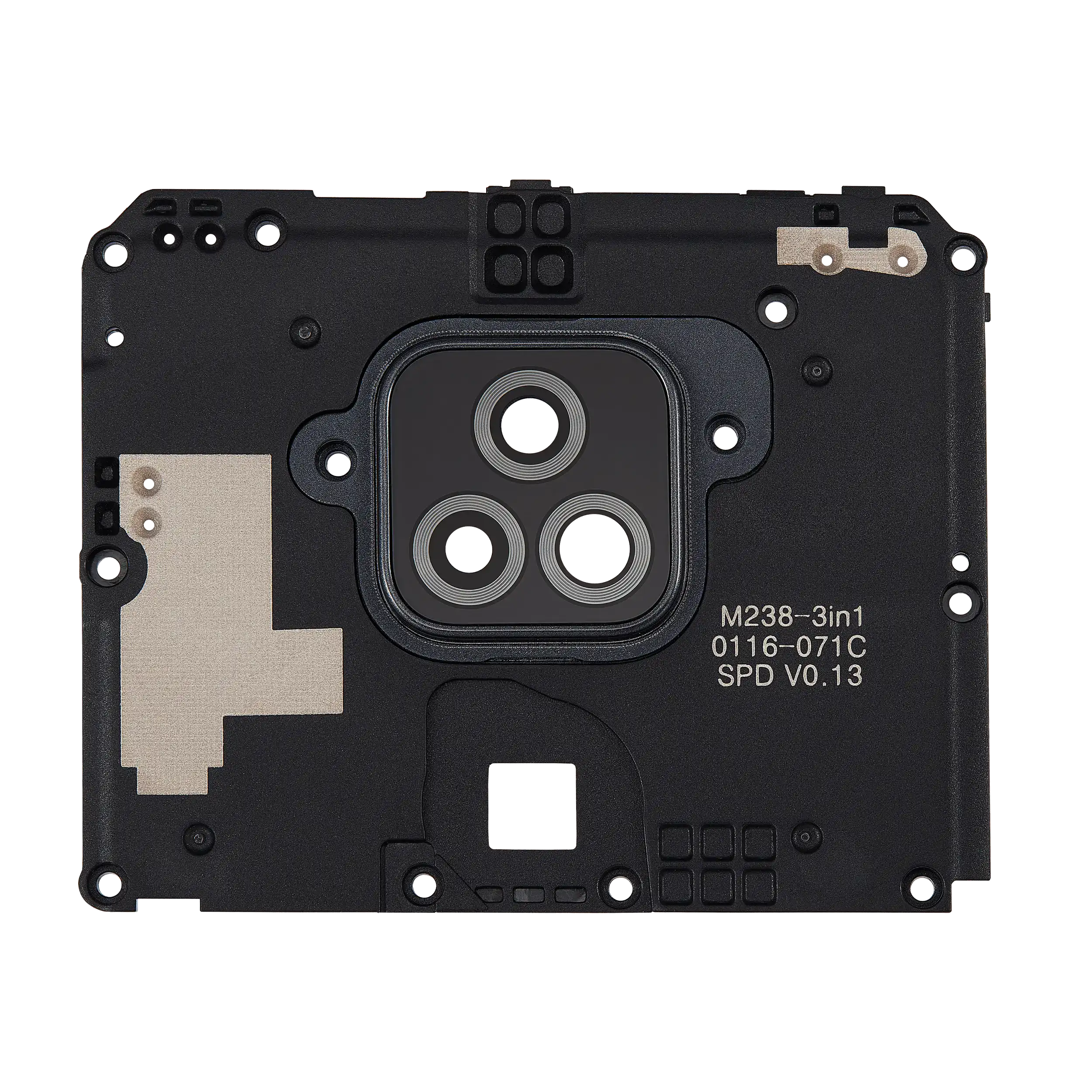 Rear Camera Lens with Holder for Motorola Moto G Play (XT2093 / 2021) Original Flash Gray