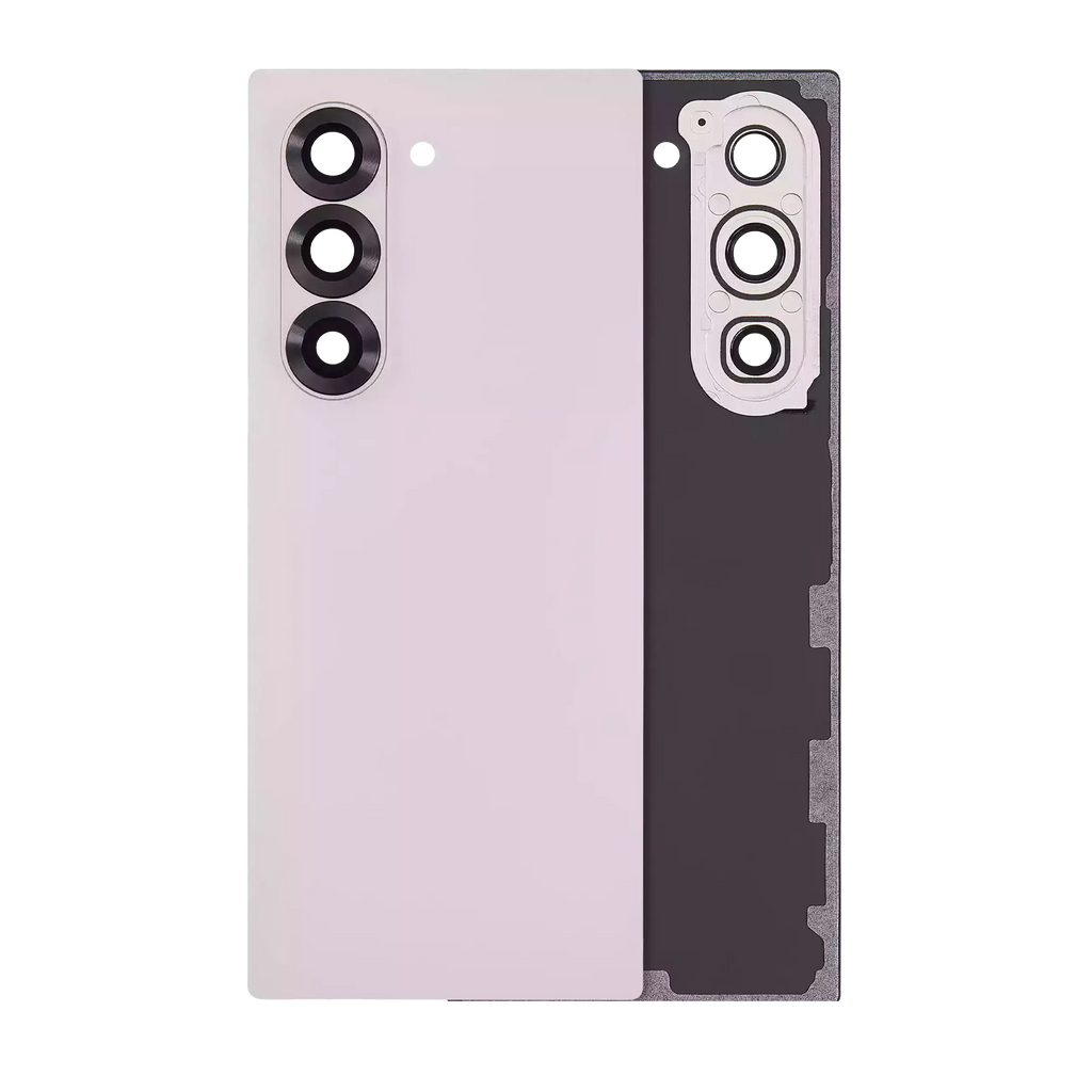 Back Cover Glass with Camera Lens for Samsung Galaxy Z Fold 6 5G (Aftermarket Plus) (Pink)