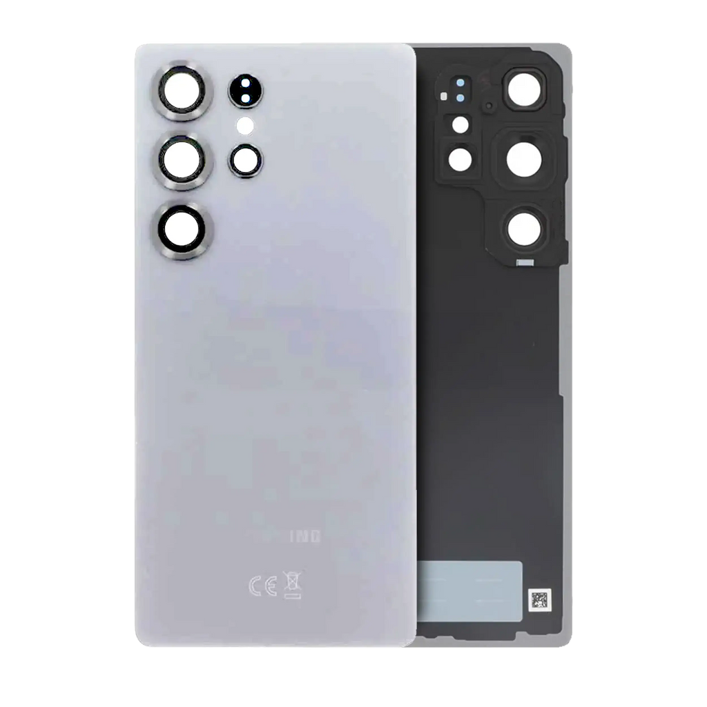Back Cover with Camera Lens for Samsung Galaxy S25 Ultra 5G (Service Pack) (Titanium White Silver)