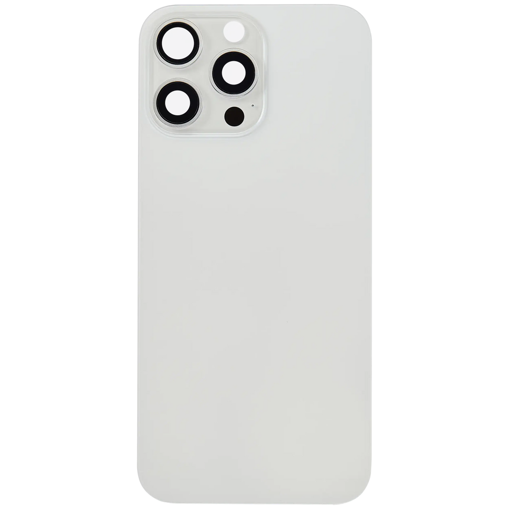 Back cover with MagSafe magnet for iPhone 16 Pro Max (Aftermarket) (White Titanium) (No Logo)