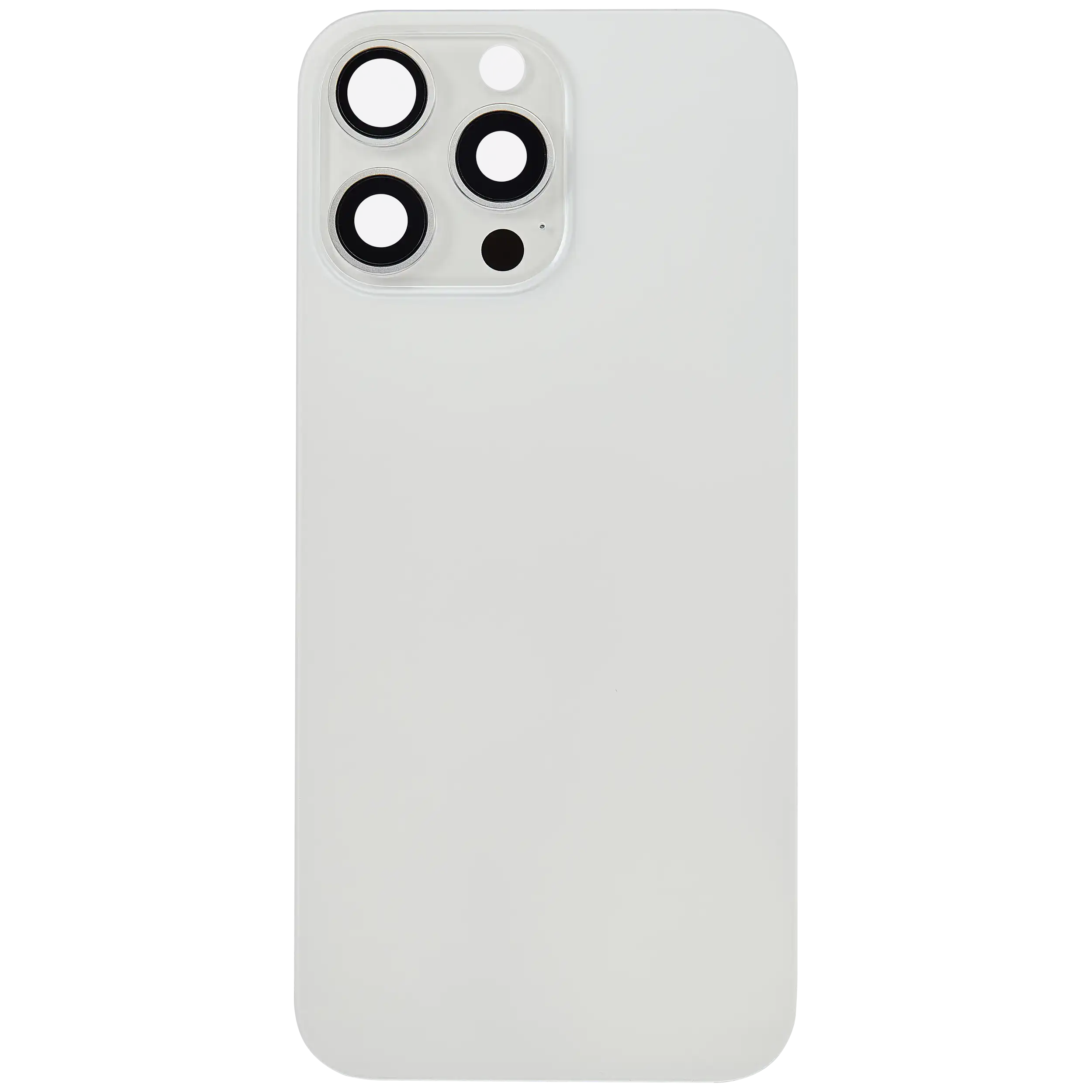Back cover with MagSafe magnet for iPhone 16 Pro Max (Aftermarket) (White Titanium) (No Logo)