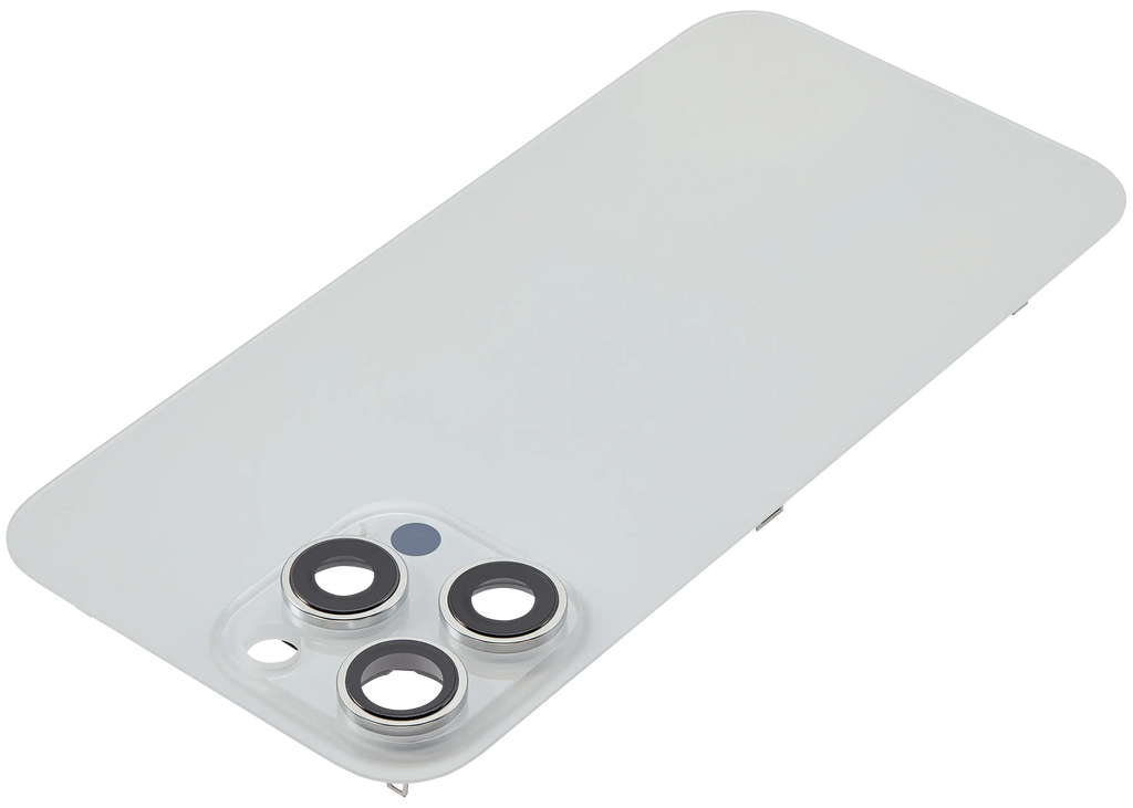 Back cover with MagSafe magnet for iPhone 16 Pro Max (Aftermarket) (White Titanium) (No Logo)