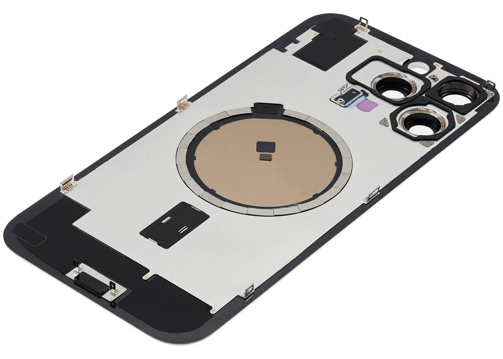 Back cover with MagSafe magnet for iPhone 16 Pro Max (Aftermarket) (White Titanium) (No Logo)