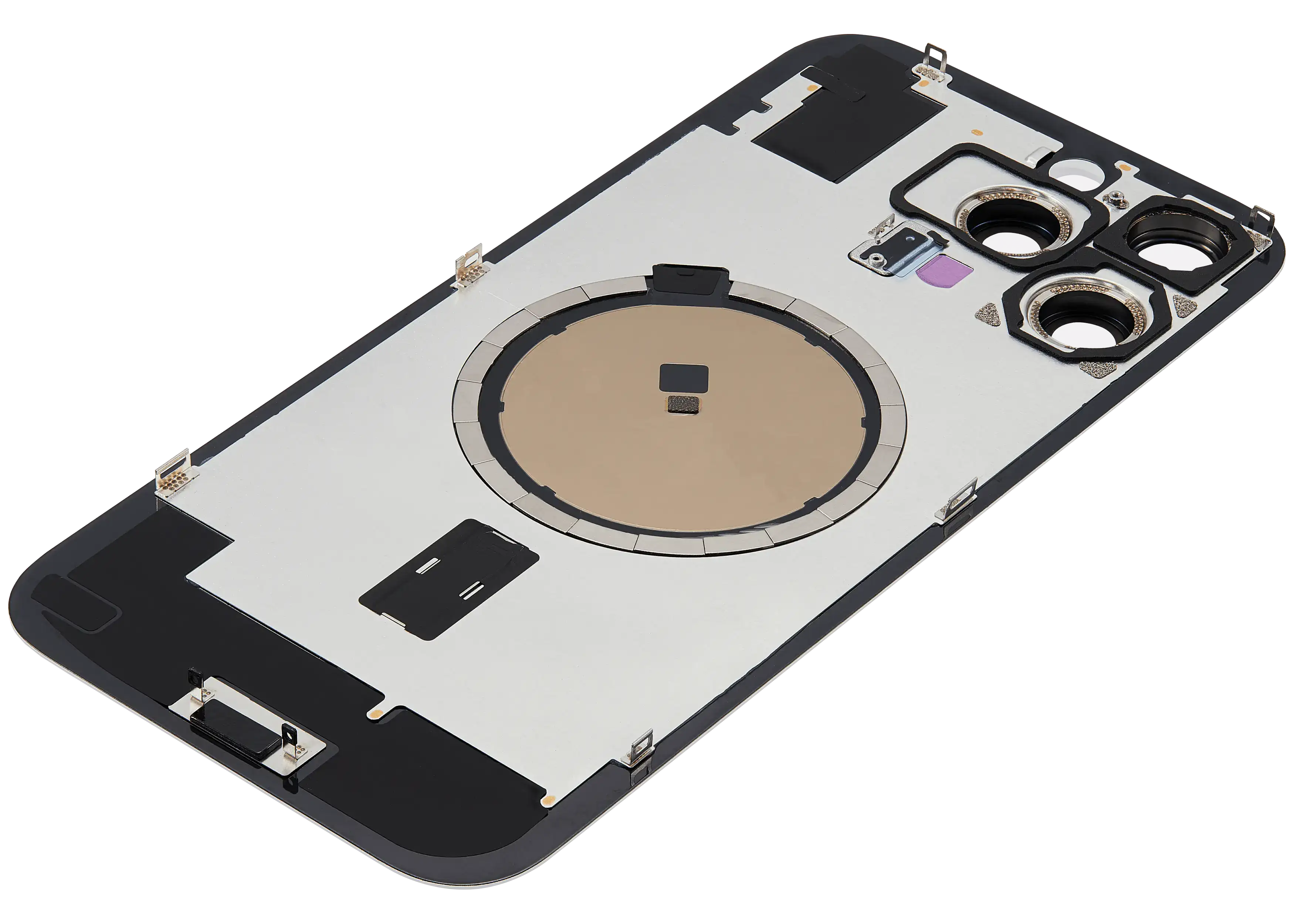 Back cover with MagSafe magnet for iPhone 16 Pro Max (Aftermarket) (White Titanium) (No Logo)