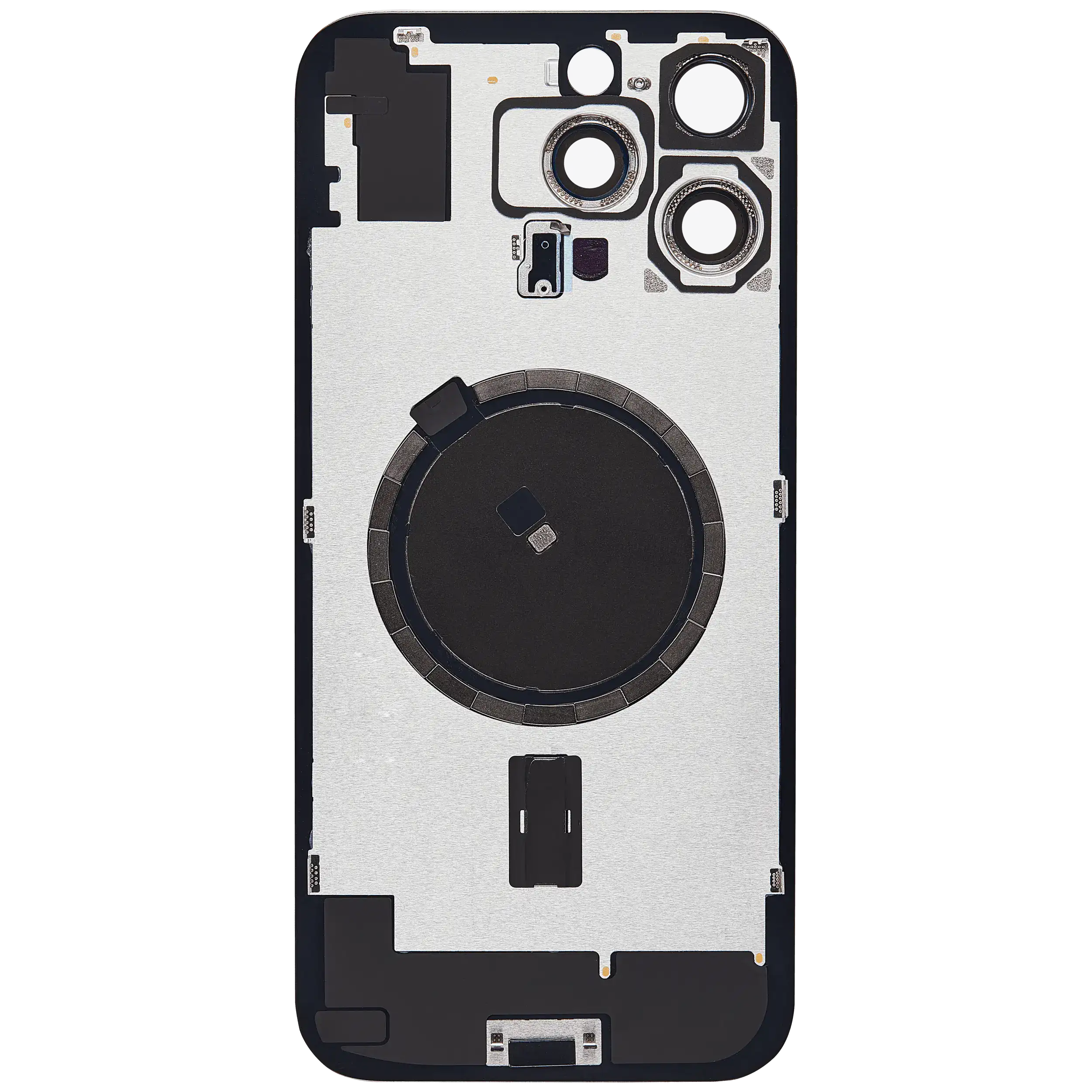 Back cover with MagSafe magnet for iPhone 16 Pro Max (Aftermarket) (White Titanium) (No Logo)