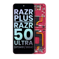 Inner OLED Display with Frame for Motorola Razr Plus 2024 / Razr 50 Ultra (XT2451 / 2024) / Razr Plus 2025 (XT2557) (Original OEM) (Hot Pink)