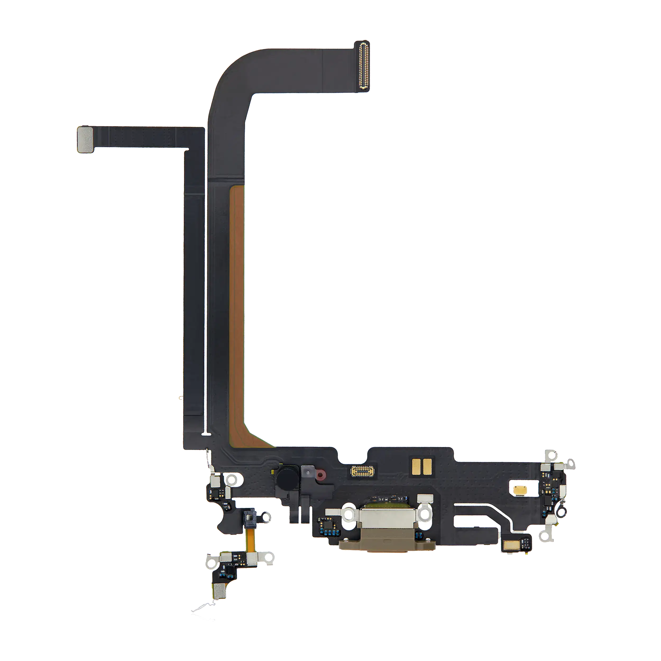 Charging Port Flex Cable for iPhone 13 Pro Max (Premium) (Gold)