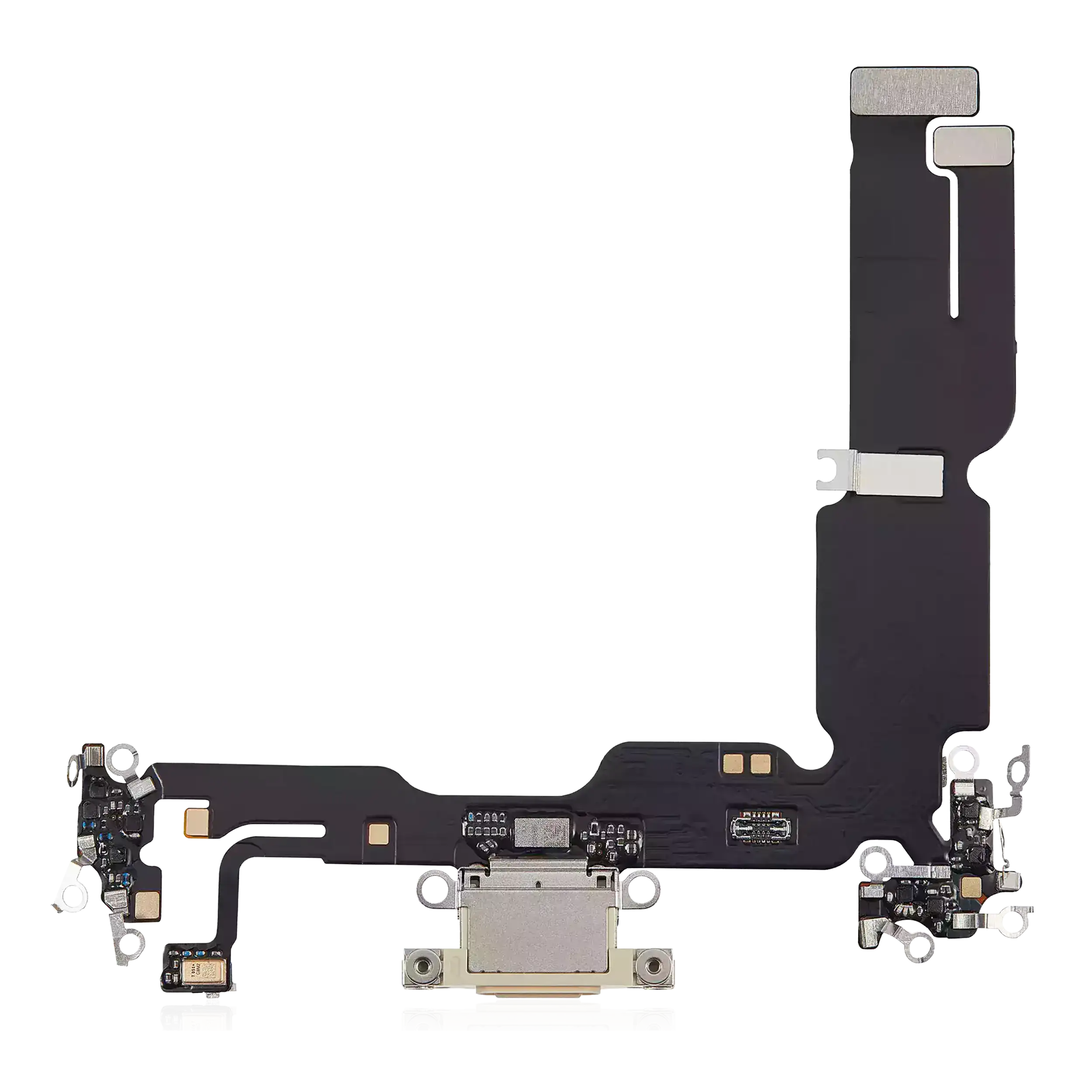 Flex-Kabel für Ladebuchse für iPhone 15 Plus (Aftermarket Plus) (Gelb)