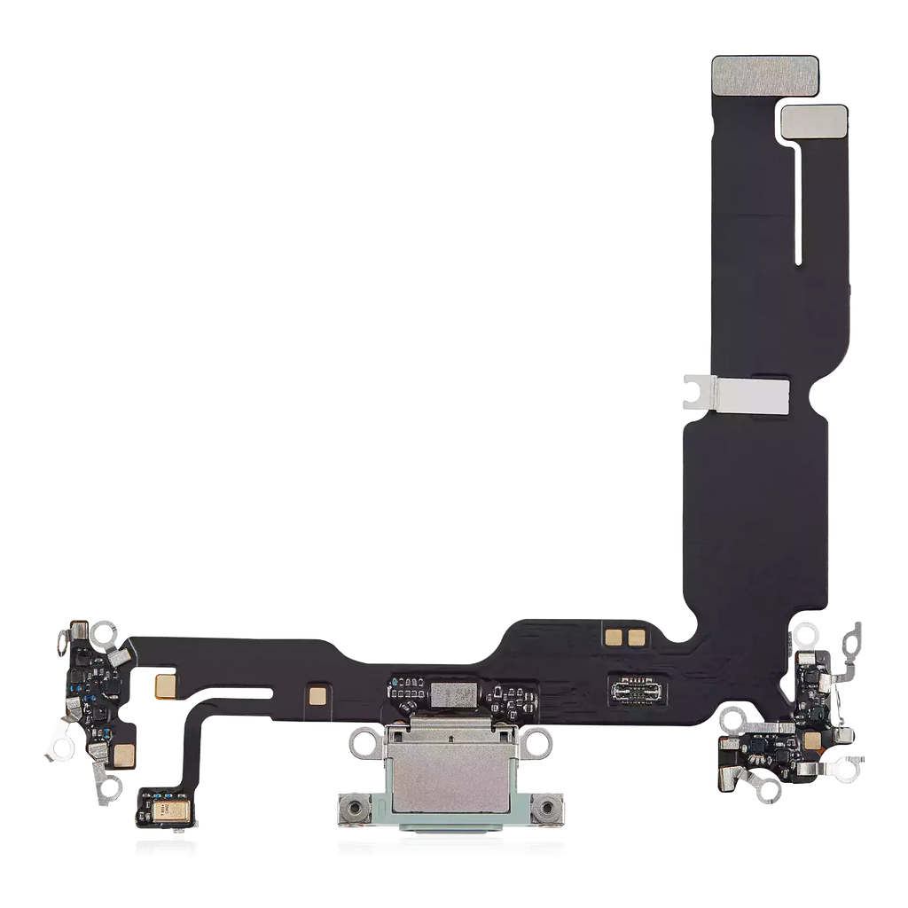 Ladebuchse-Flexkabel für iPhone 15 Plus (Aftermarket Plus) (Grün)