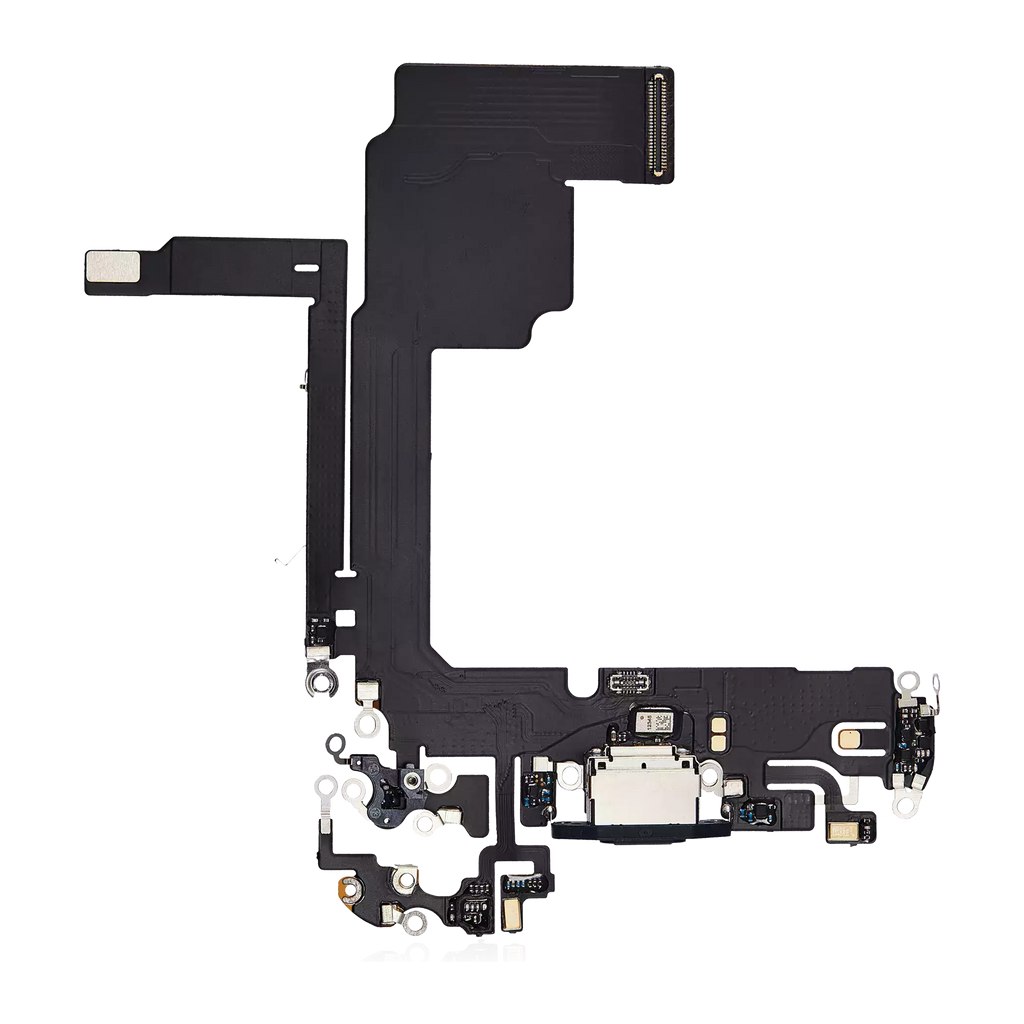 Ladebuchse-Flexkabel für iPhone 15 Pro (Aftermarket Plus) (Blau Titanium)