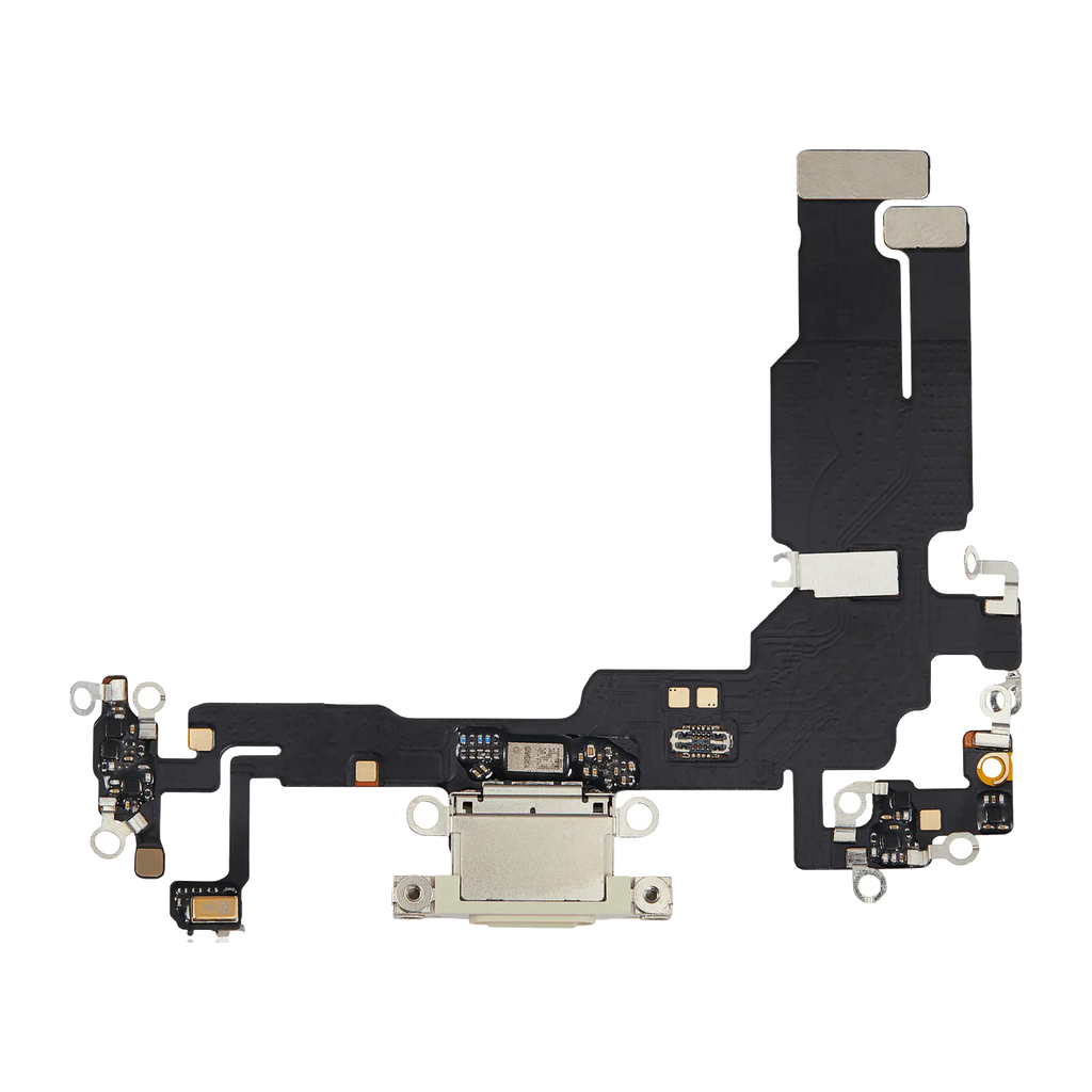 Ladebuchse-Flexkabel für iPhone 15 (Aftermarket Plus) (Gelb)