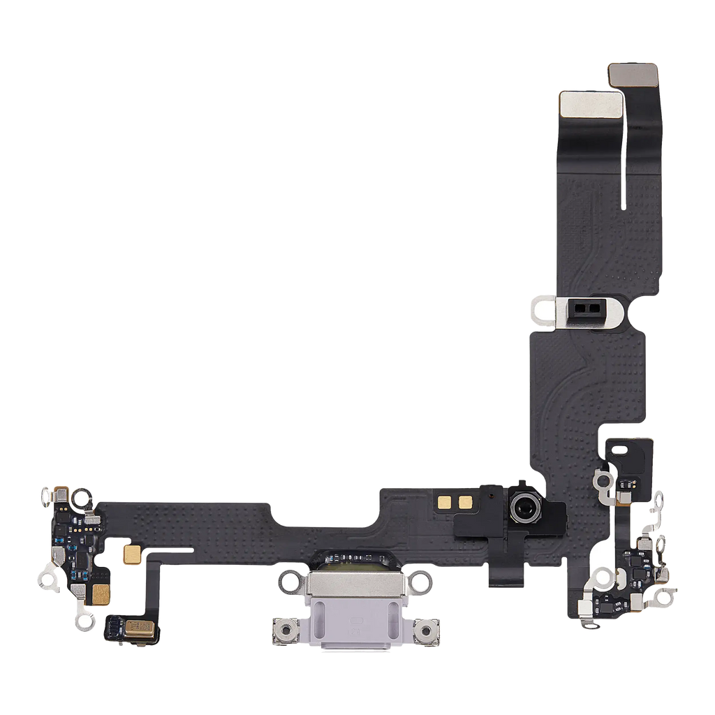 Ladebuchse-Flexkabel für iPhone 14 Plus (gebrauchter OEM-Ausbau) (Lila)