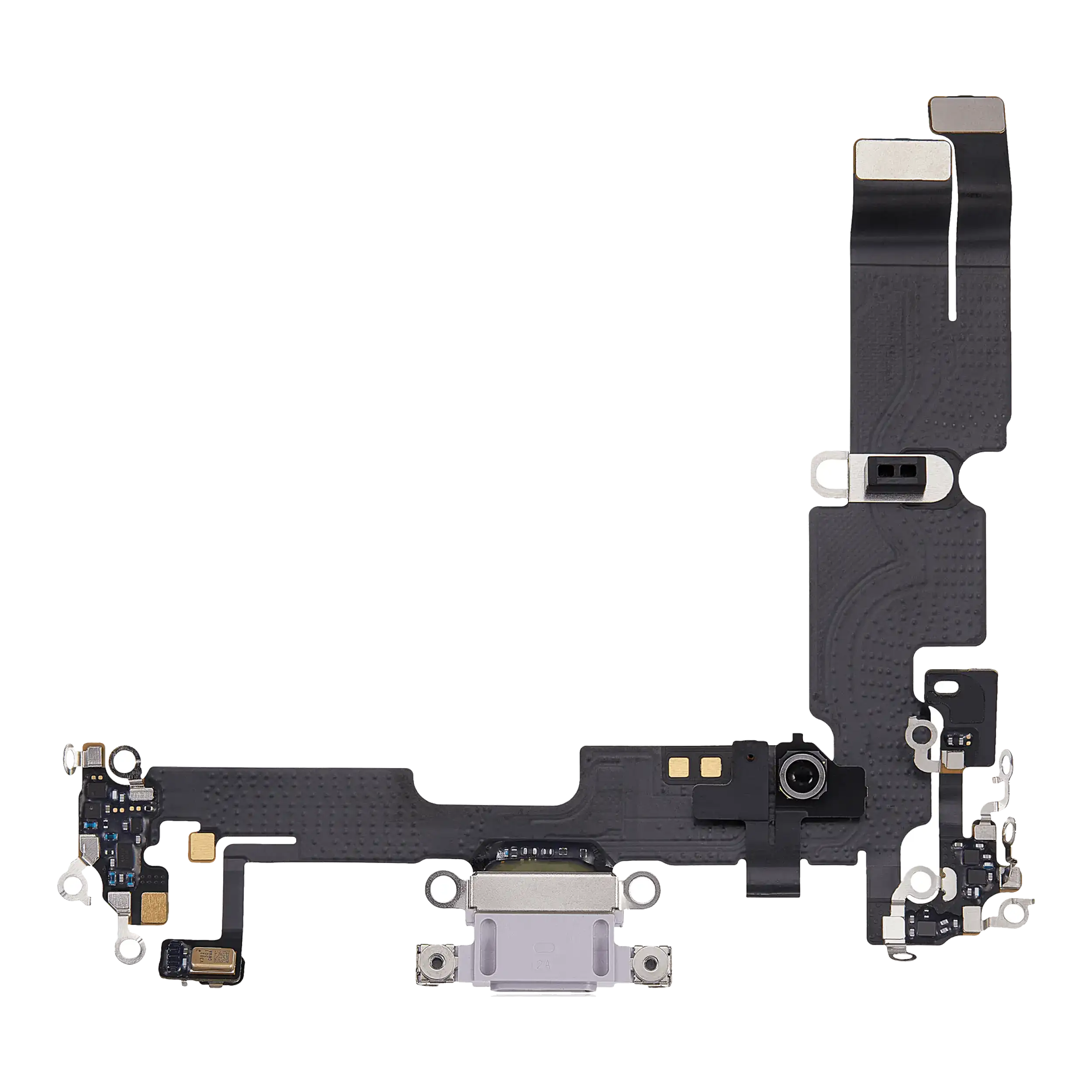 Ladebuchse-Flexkabel für iPhone 14 Plus (gebrauchter OEM-Ausbau) (Lila)