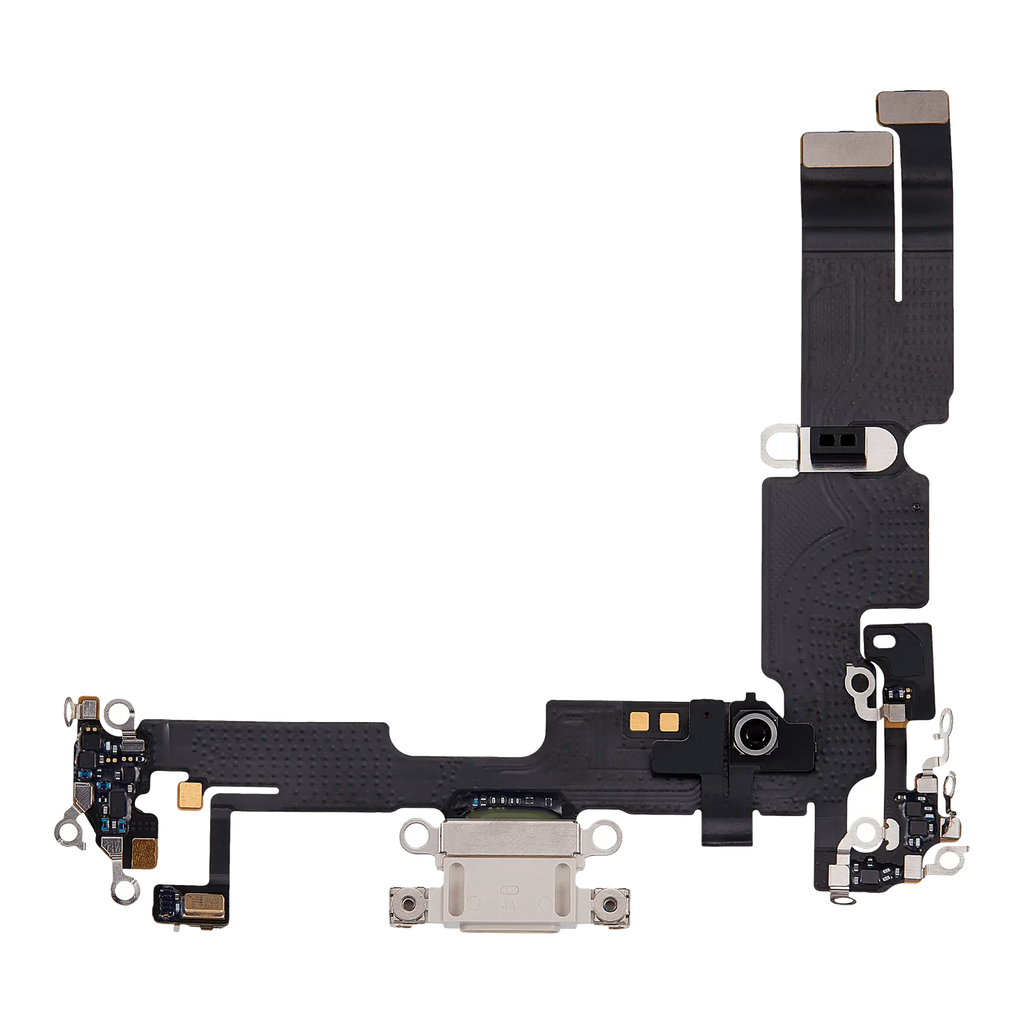 Ladebuchse-Flexkabel für iPhone 14 Plus (gebrauchter OEM-Ausbau) (Starlight)