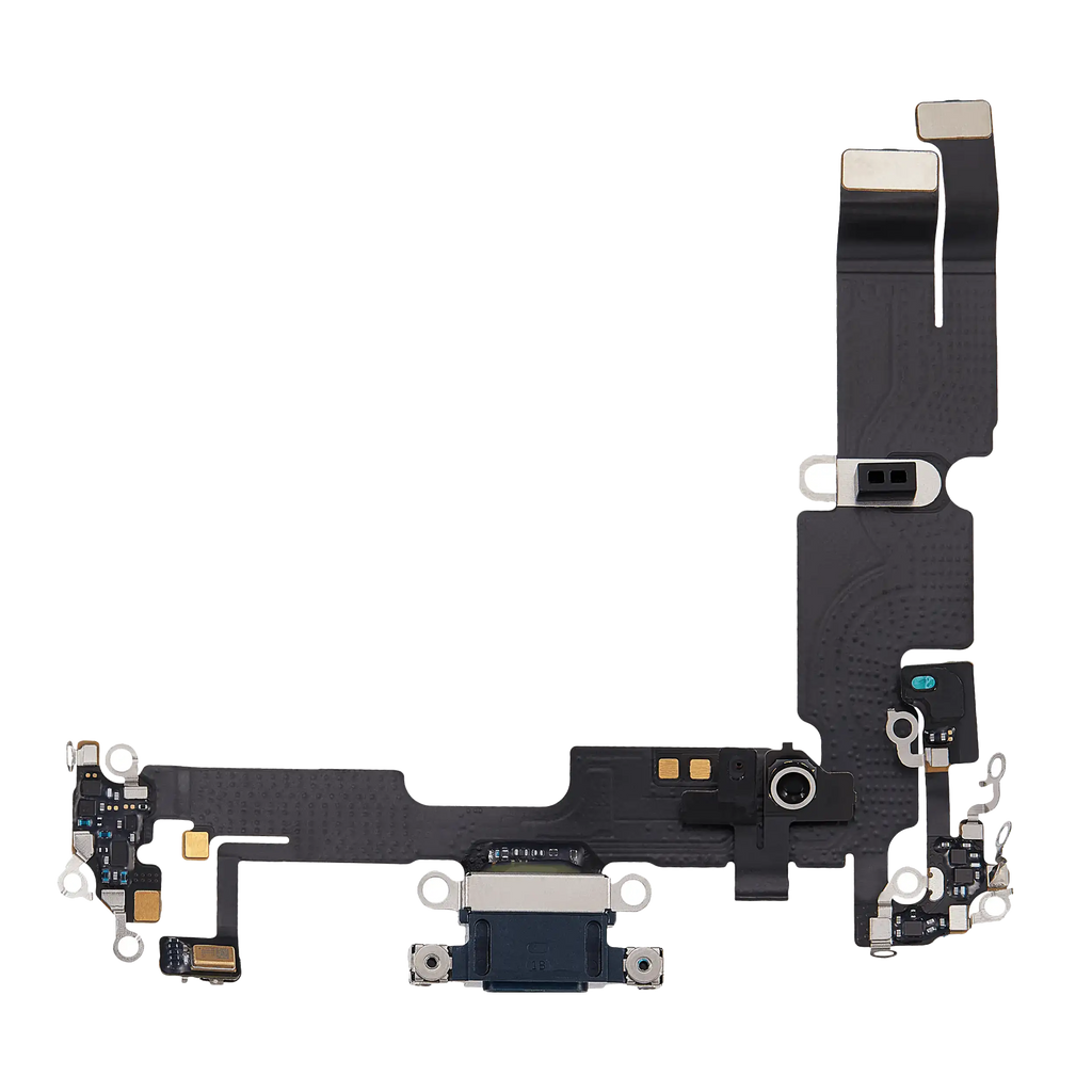 Charging Port Flex Cable for iPhone 14 Plus (Used OEM Pull) (Midnight)