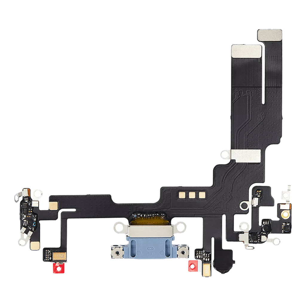 Flexkabel für Ladebuchse iPhone 14 (Gebraucht, OEM Pull, Blau)