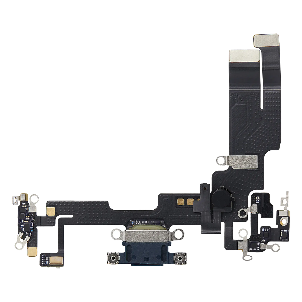Ladebuchse Flexkabel für iPhone 14 (gebrauchter OEM-Ausbau) (Midnight)