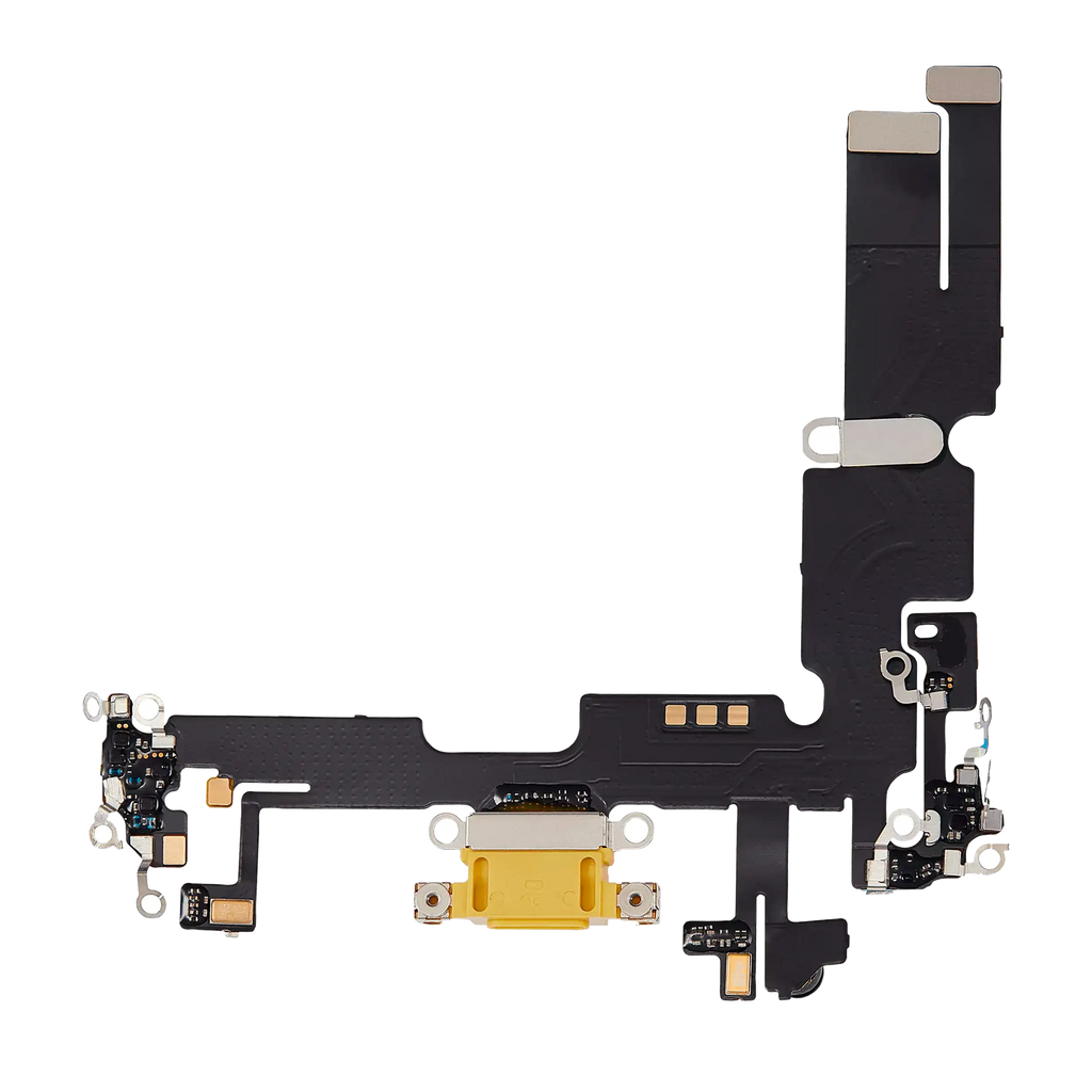 Charging Port Flex Cable for iPhone 14 Plus (Aftermarket Plus) (Yellow)