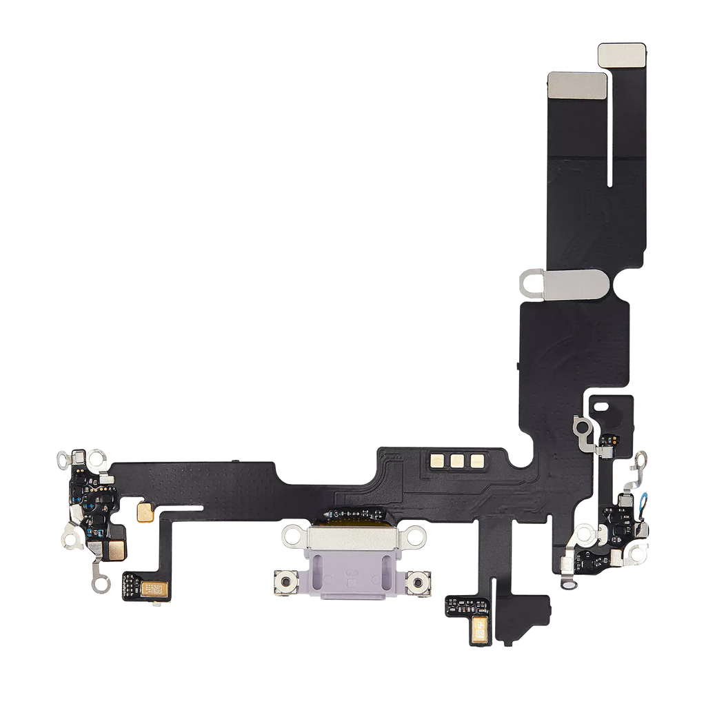 Charging Port Flex Cable for iPhone 14 Plus (Aftermarket Plus) (Purple)