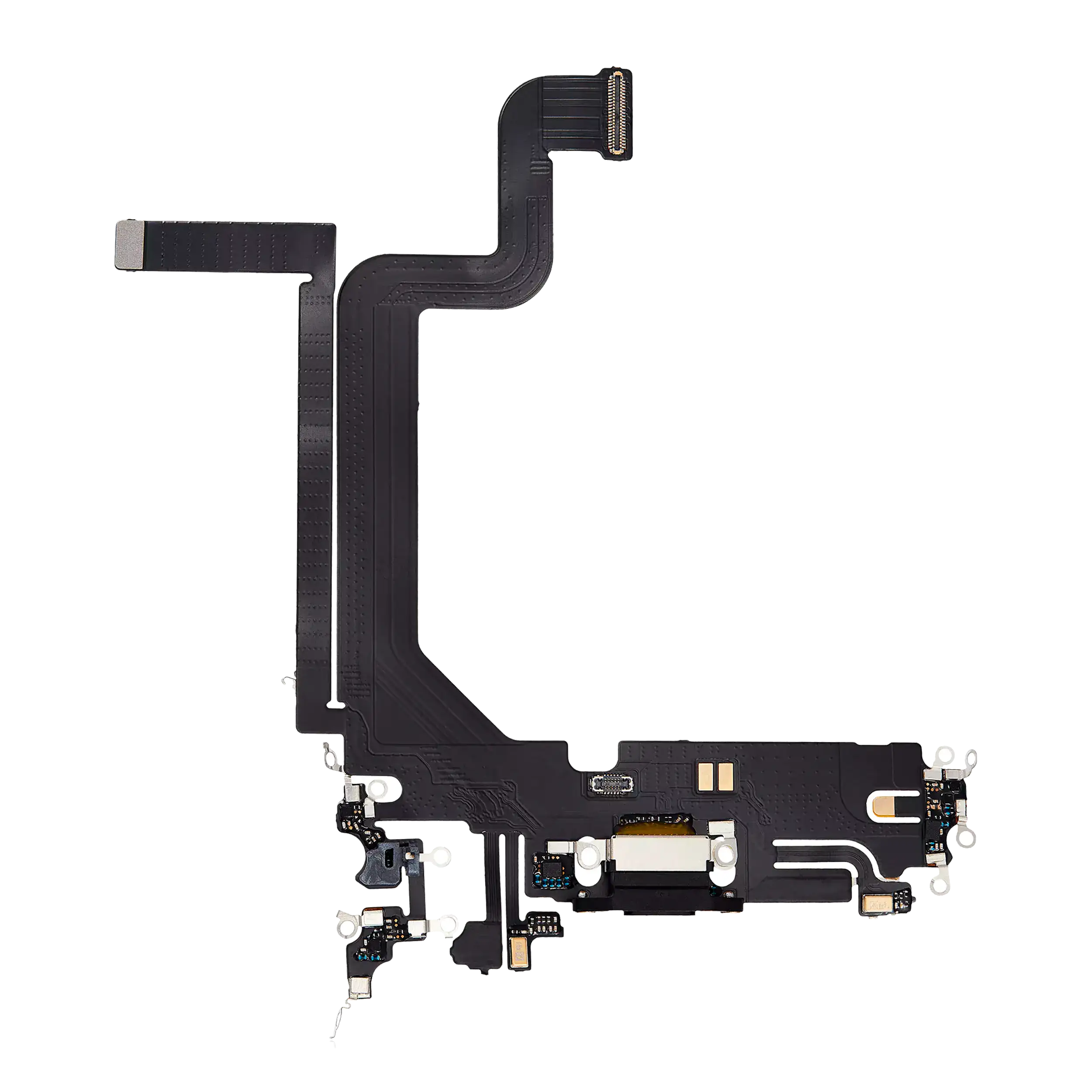 Ladebuchse-Flexkabel für iPhone 14 Pro Max (Aftermarket Plus) (Space Schwarz)