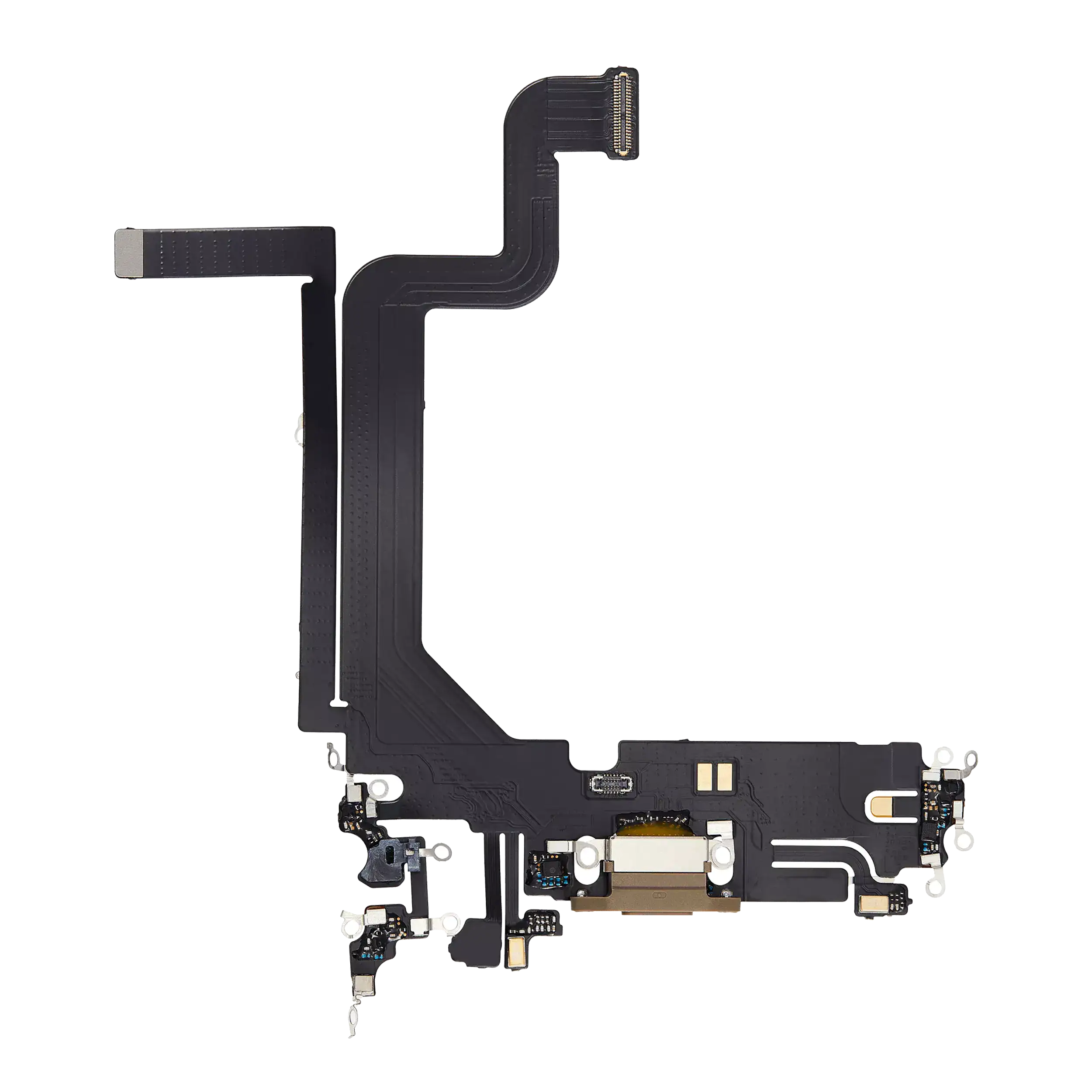 Charging Port Flex Cable for iPhone 14 Pro Max (Aftermarket Plus) (Gold)