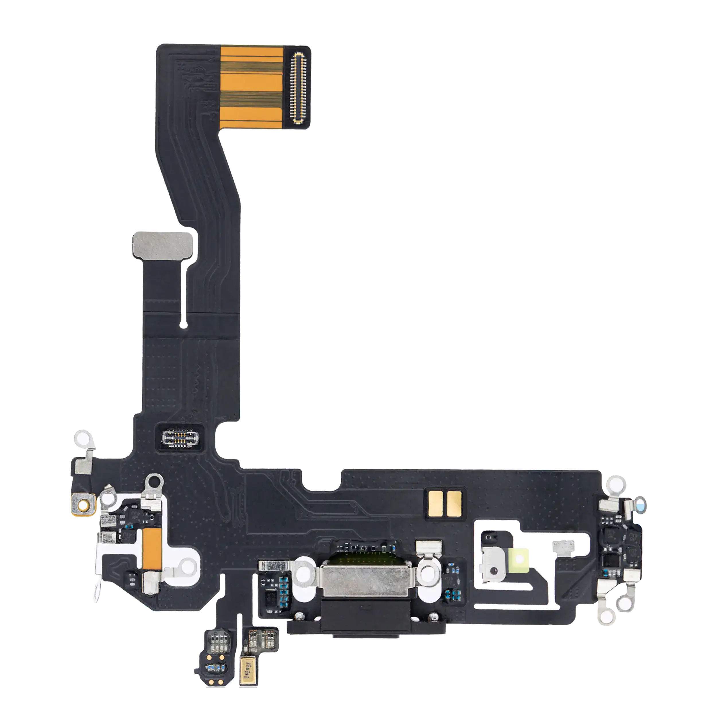 Flexkabel für Ladebuchse für iPhone 12 / 12 Pro (Aftermarket Plus) (Graphite)