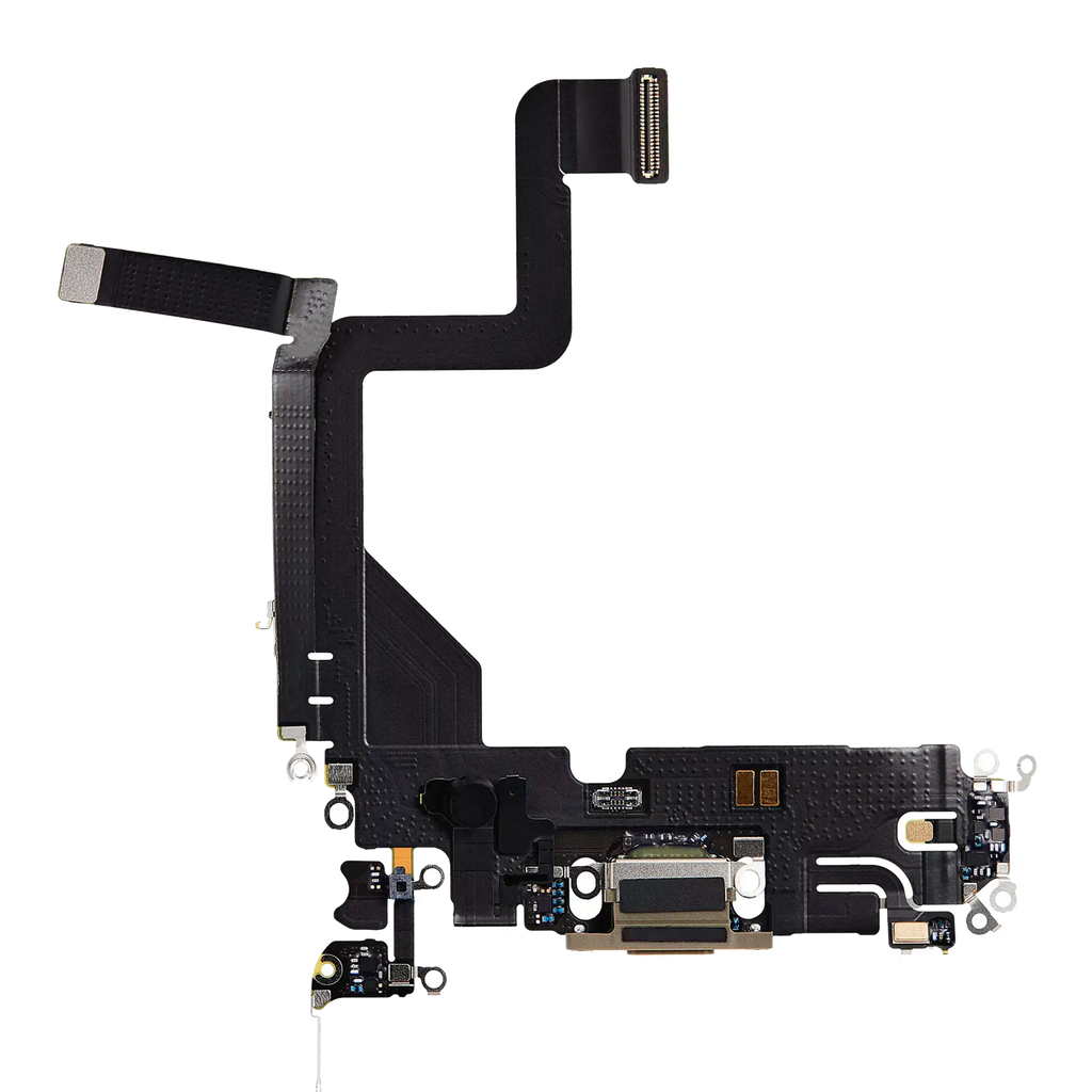 Charging Port Flex Cable for iPhone 14 Pro (Aftermarket Plus) (Gold)