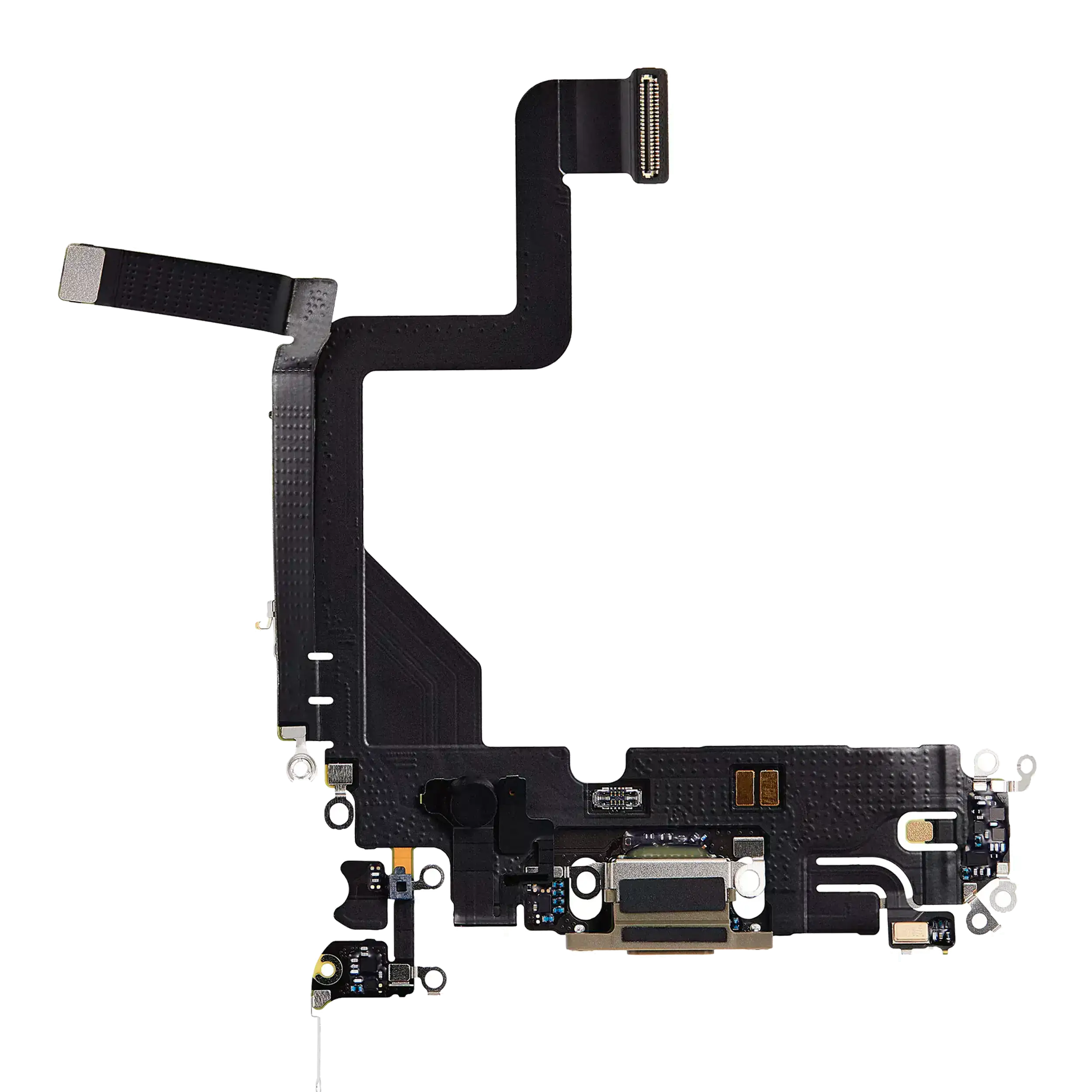 Charging Port Flex Cable for iPhone 14 Pro (Aftermarket Plus) (Gold)