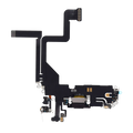 Ladebuchse-Flexkabel für iPhone 14 Pro (Aftermarket Plus) (Space Schwarz)