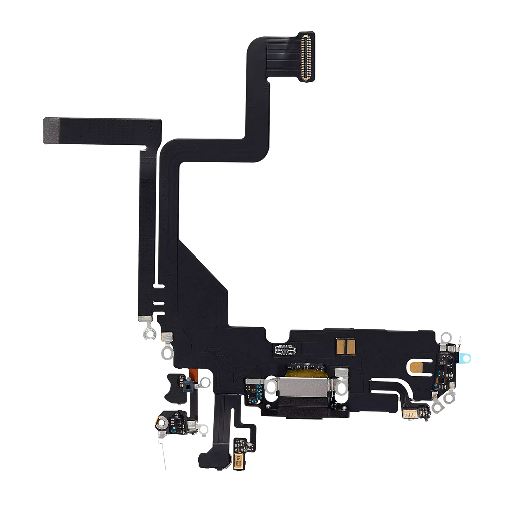 Charging Port Flex Cable for iPhone 14 Pro (Aftermarket Plus) (Space Black)