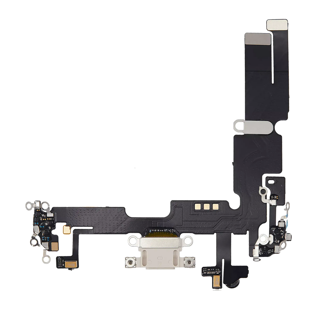 Charging Port Flex Cable for iPhone 14 Plus (Aftermarket Plus) (Starlight)
