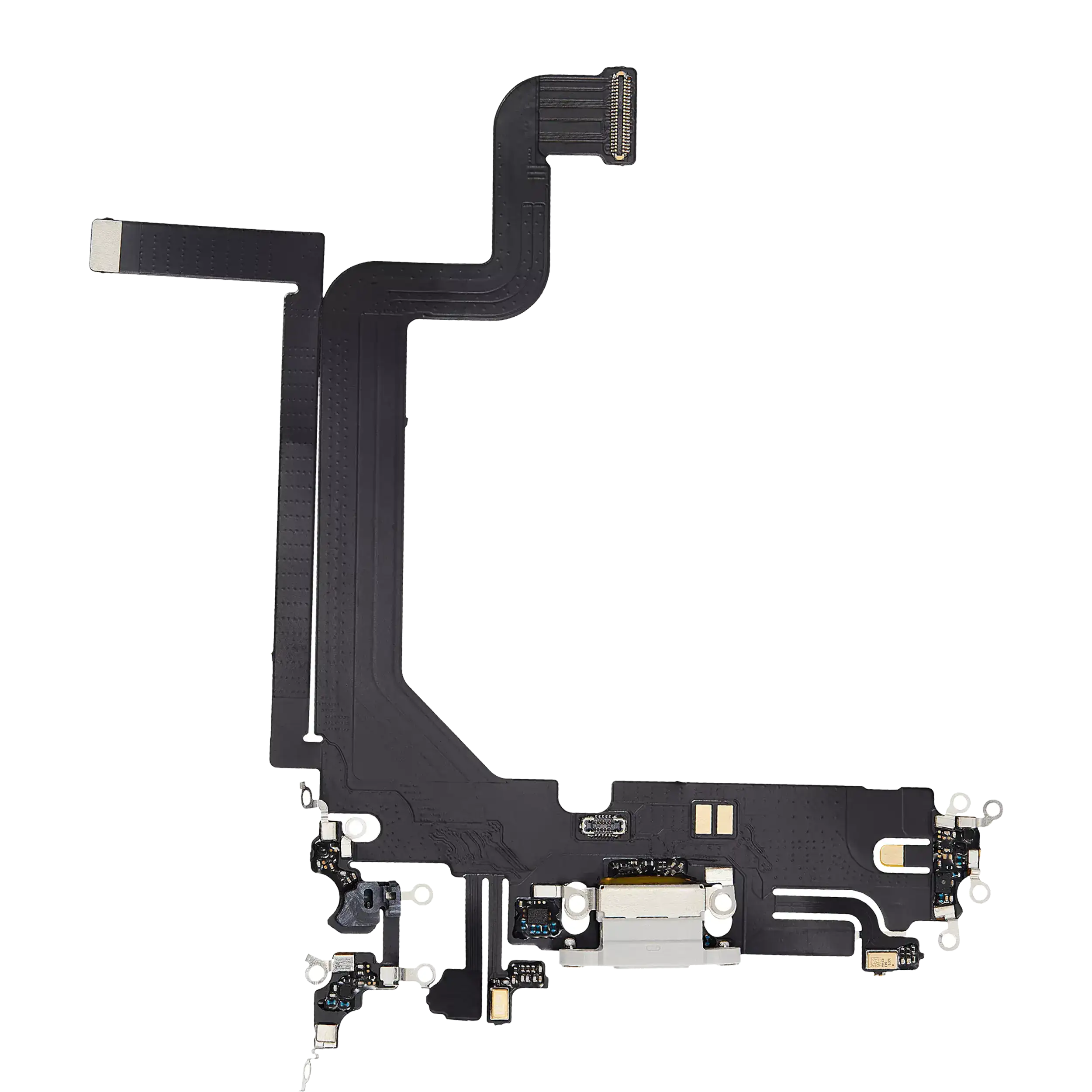 Charging Port Flex Cable for iPhone 14 Pro Max (Aftermarket Plus) (Silver)