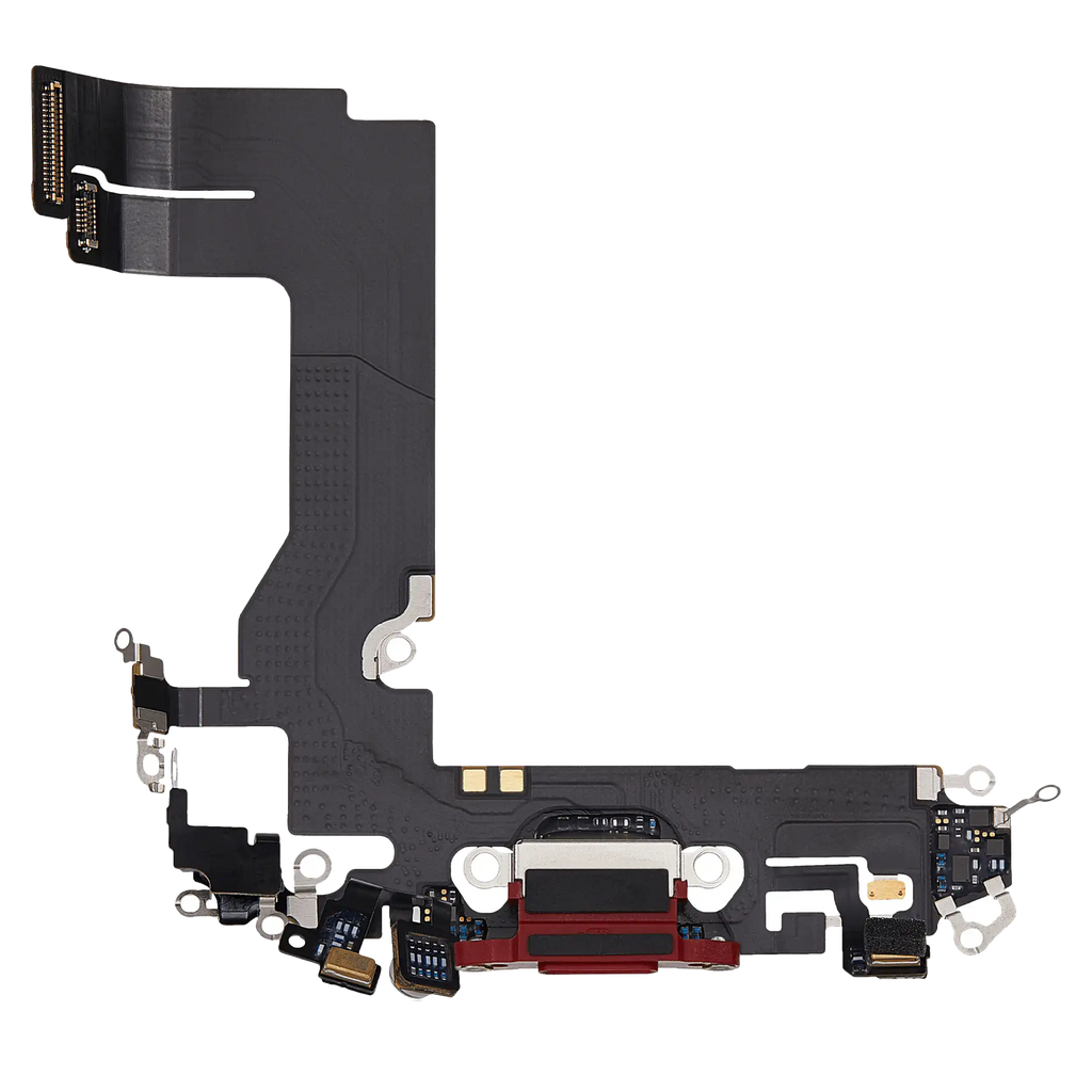 Charging Port Flex Cable for iPhone 13 Mini (Used OEM Part) (Red)
