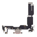Charging Port Flex Cable for iPhone 15 Plus (Aftermarket Plus) (Pink)