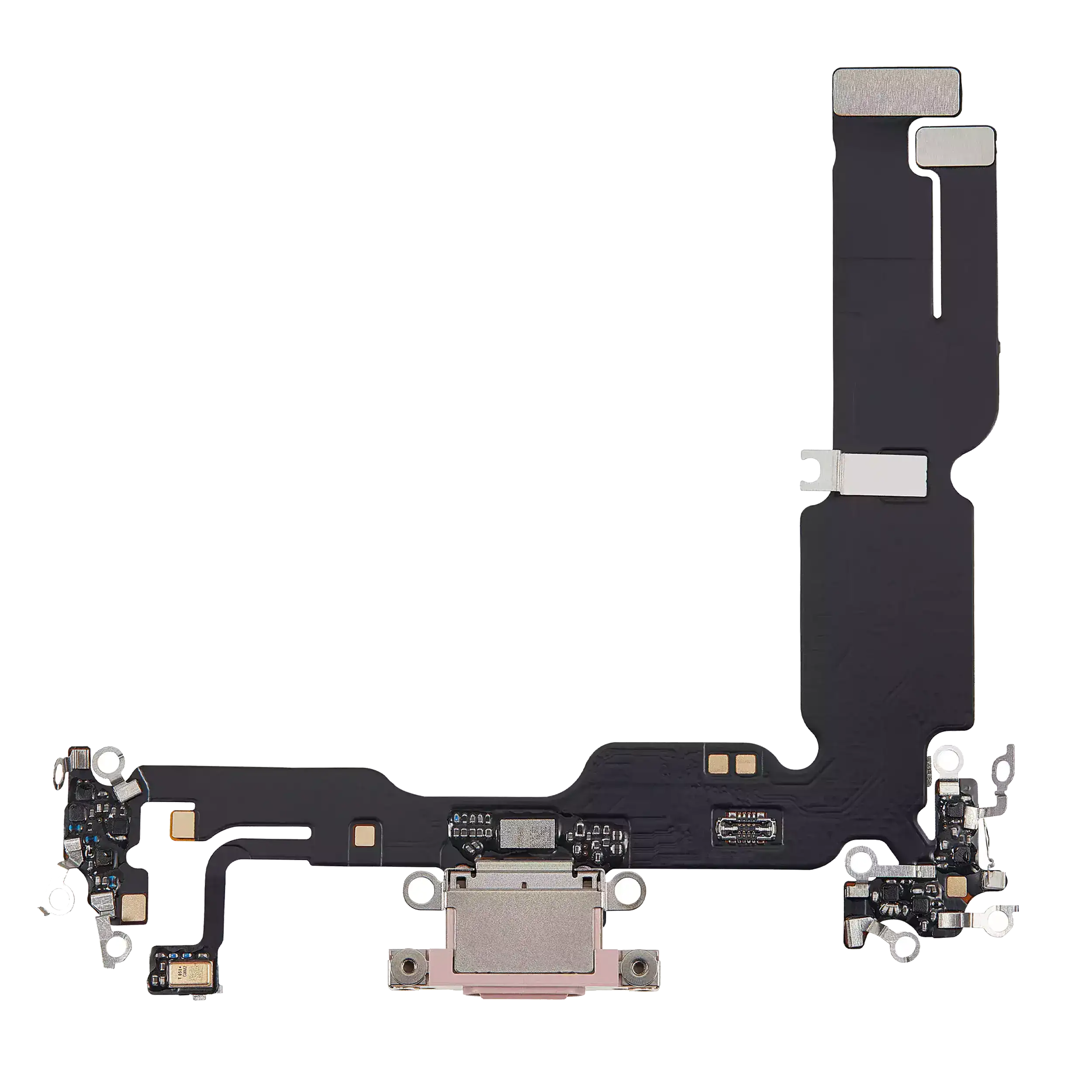 Ladebuchse-Flexkabel für iPhone 15 Plus (Aftermarket Plus) (Pink)