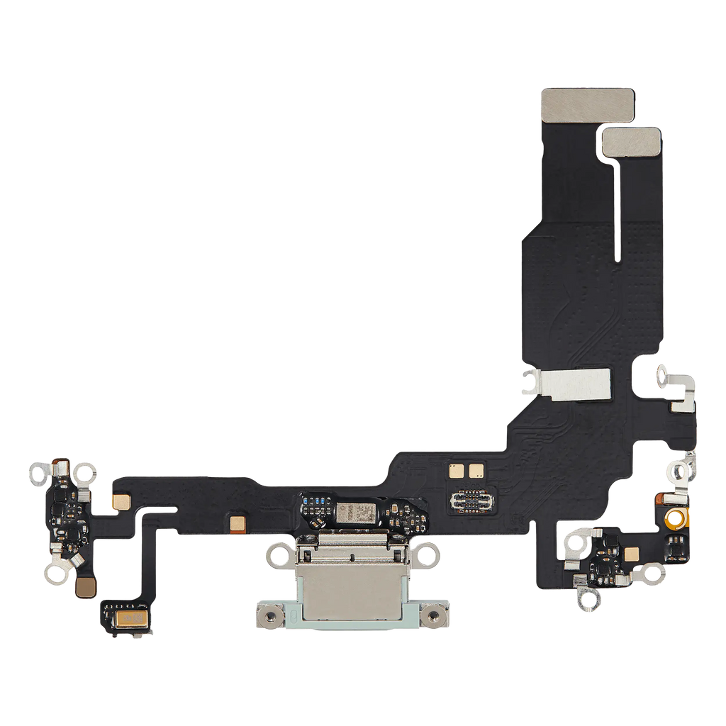Ladebuchse-Flexkabel für iPhone 15 (Aftermarket Plus) (Grün)