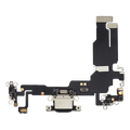 Charging Port Flex Cable for iPhone 15 (Aftermarket Plus) (Black)
